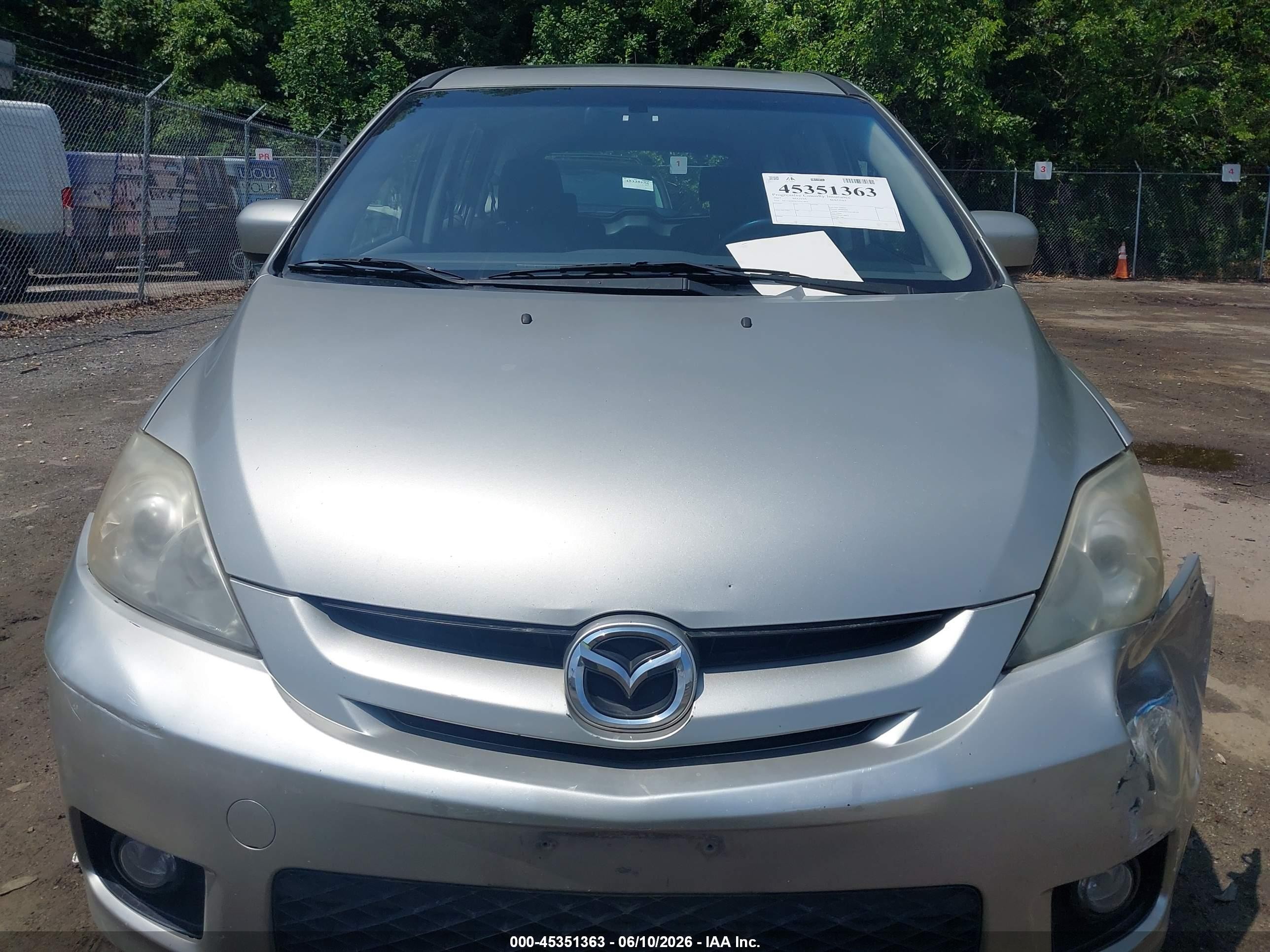 2007 Mazda Mazda5 Touring Silver vin: JM1CR293X70143897