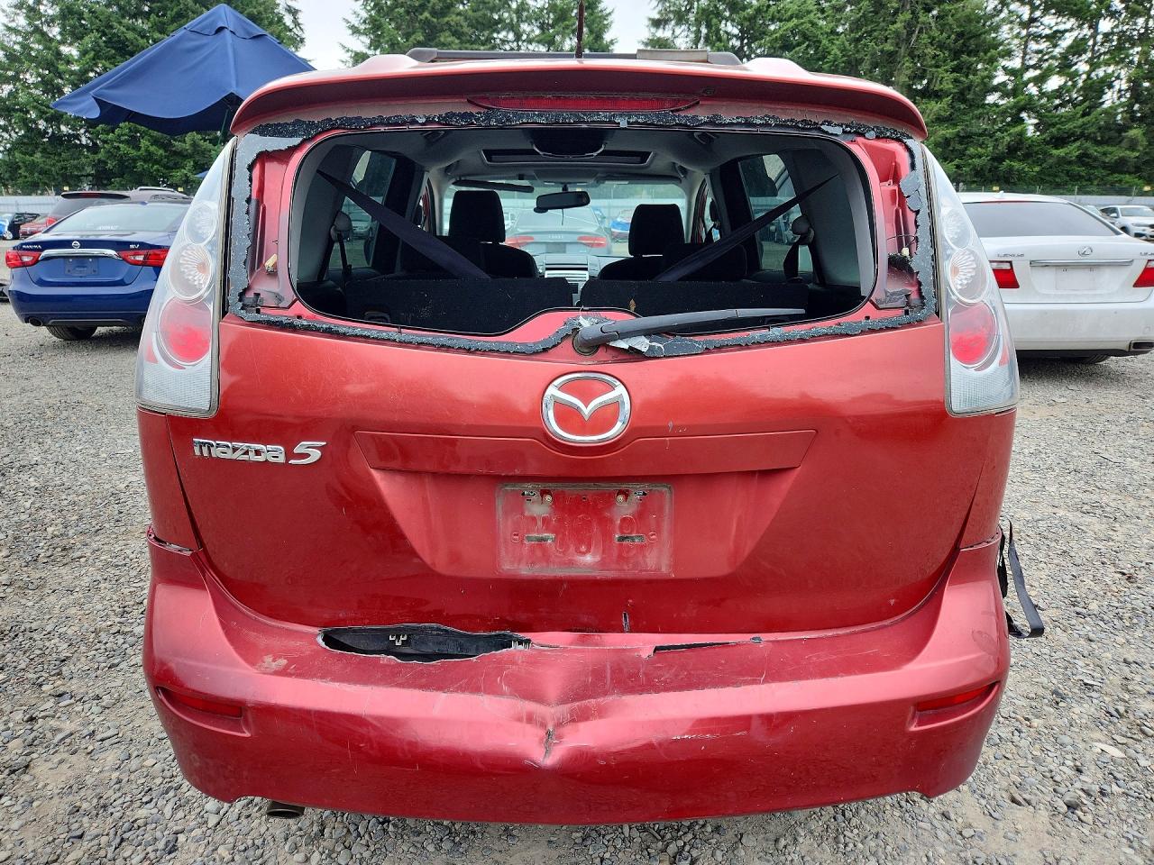 2006 Mazda 5 Red vin: JM1CR29L160125030