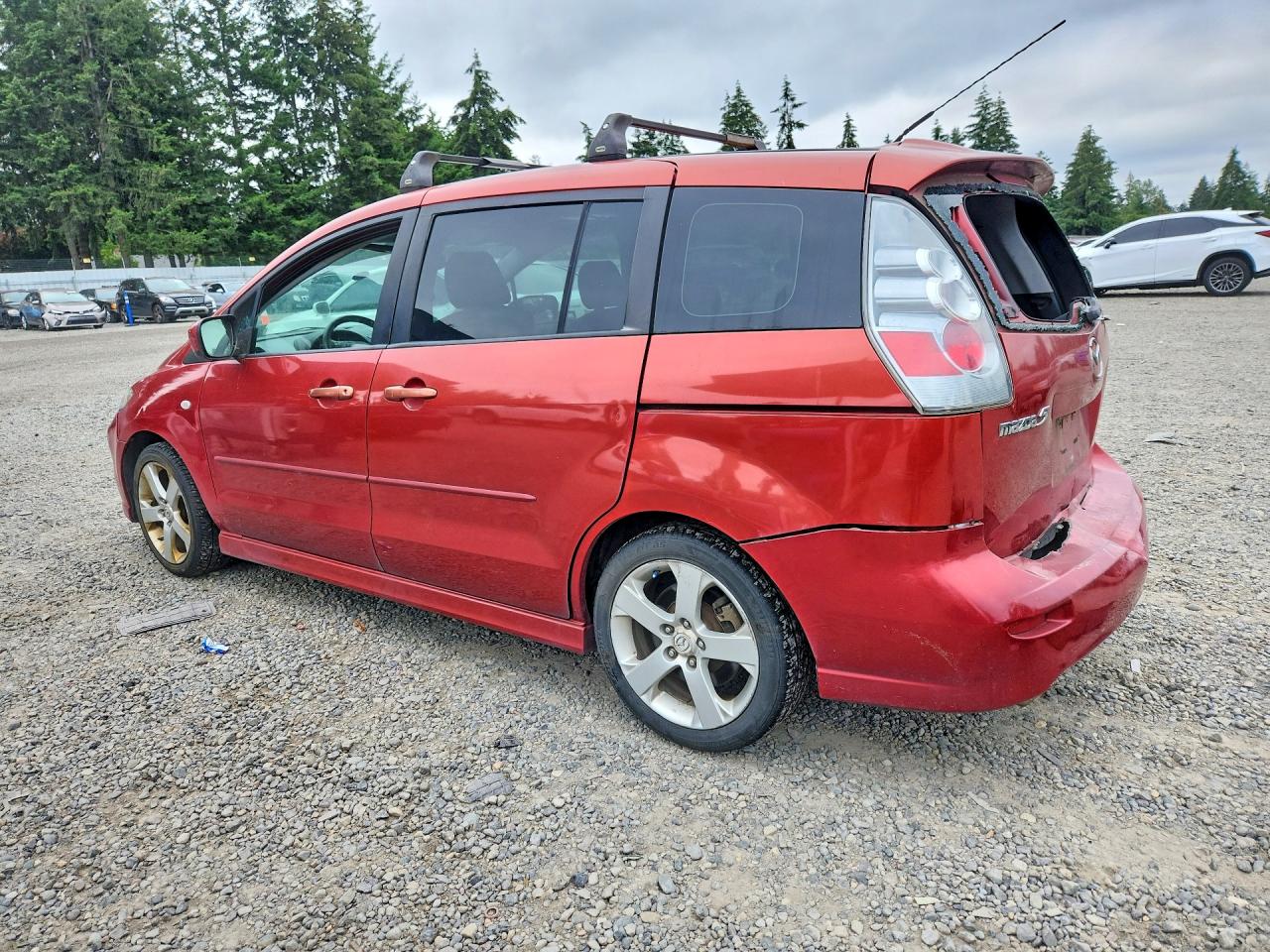 2006 Mazda 5 Red vin: JM1CR29L160125030