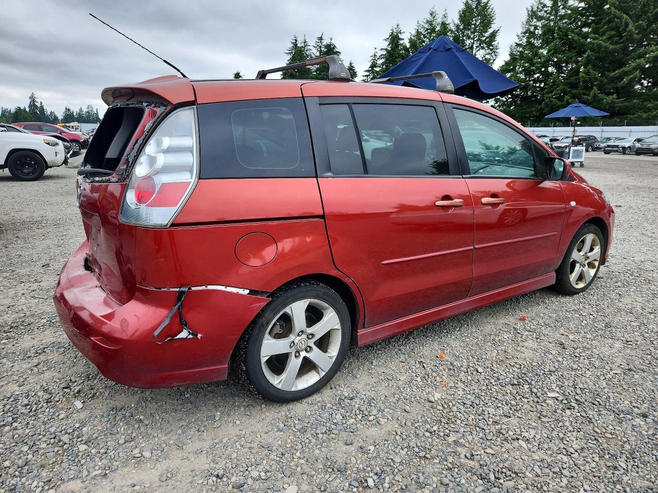 2006 Mazda 5 Red vin: JM1CR29L160125030