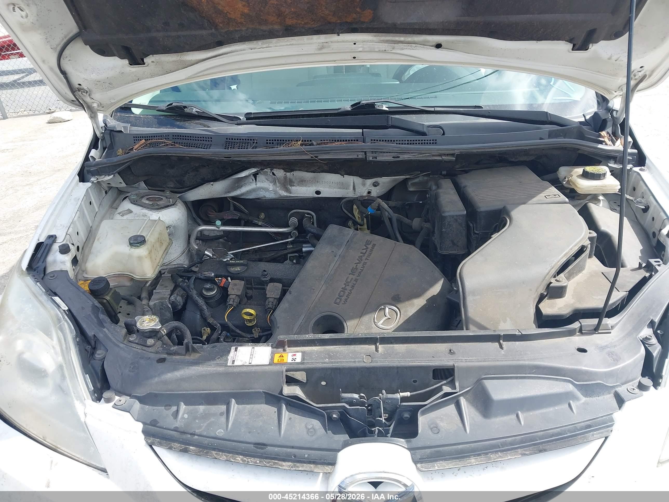2009 Mazda Mazda5 Sport White vin: JM1CR29L190345658