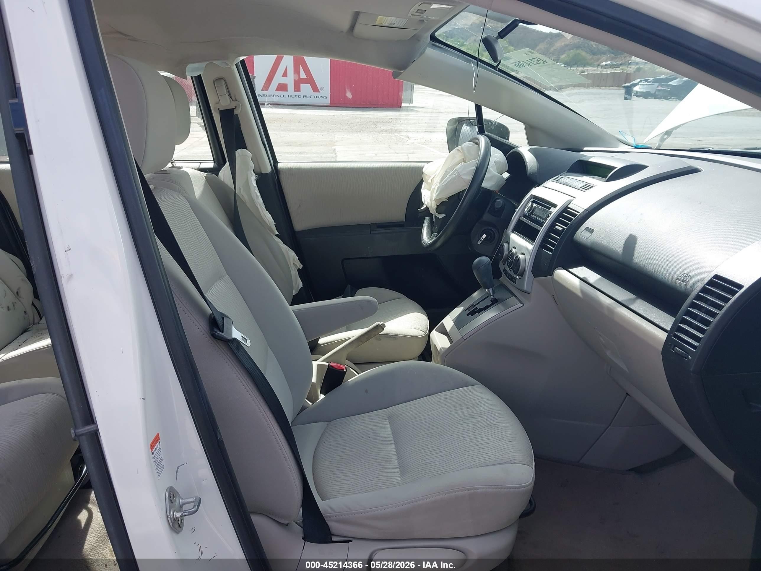 2009 Mazda Mazda5 Sport White vin: JM1CR29L190345658