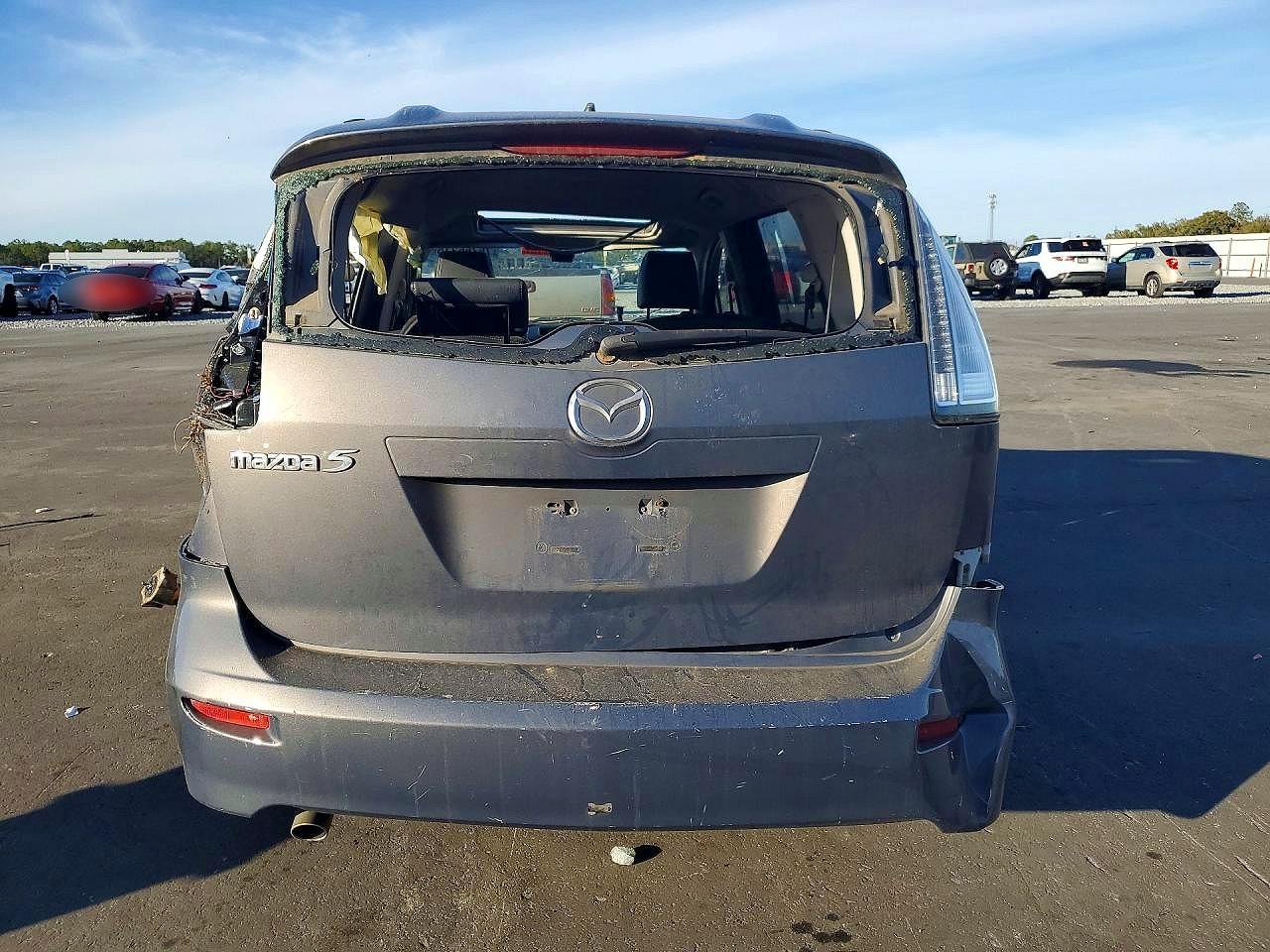 2008 Mazda 5 Charcoal vin: JM1CR29L280306866