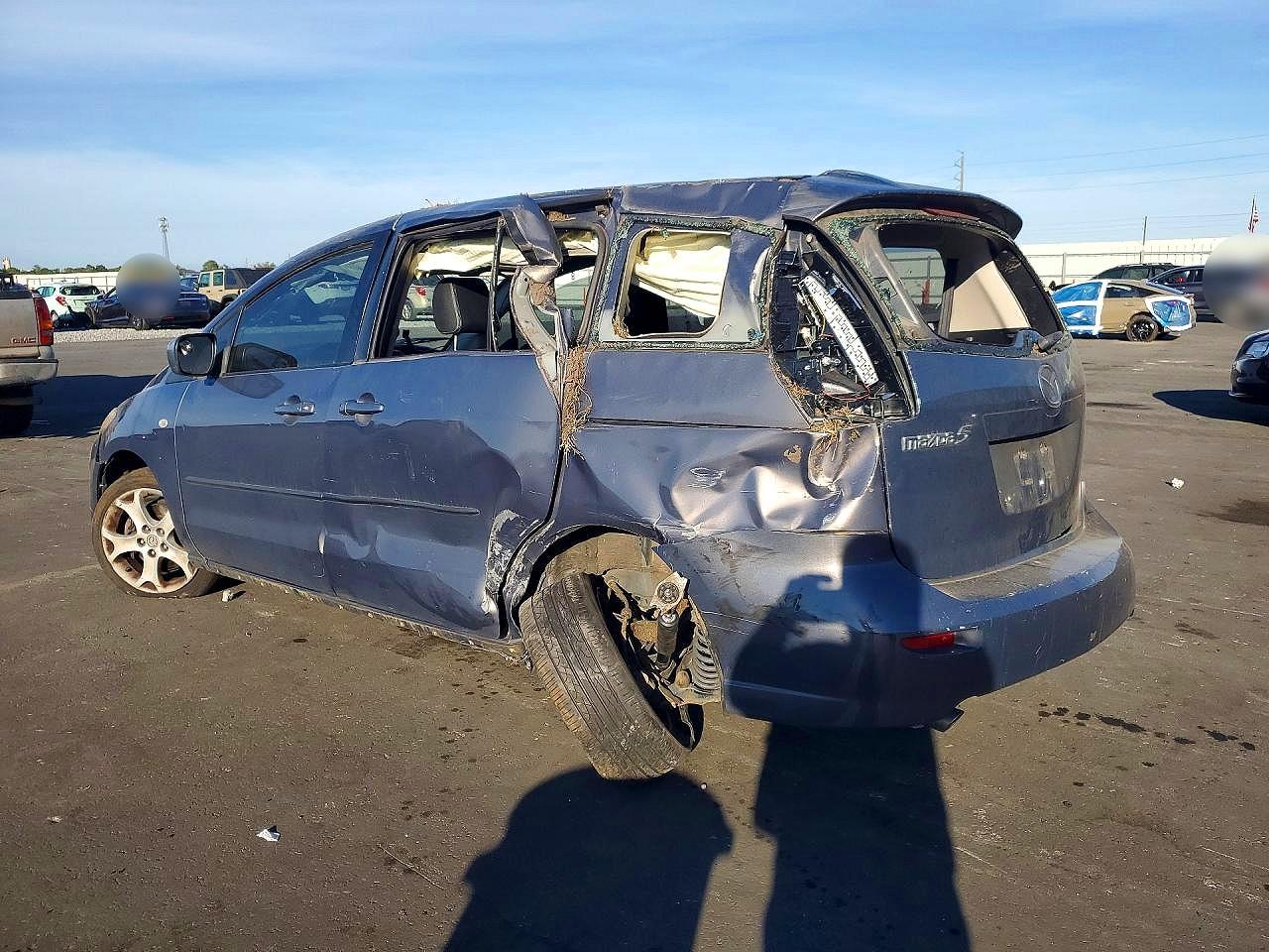 2008 Mazda 5 Charcoal vin: JM1CR29L280306866