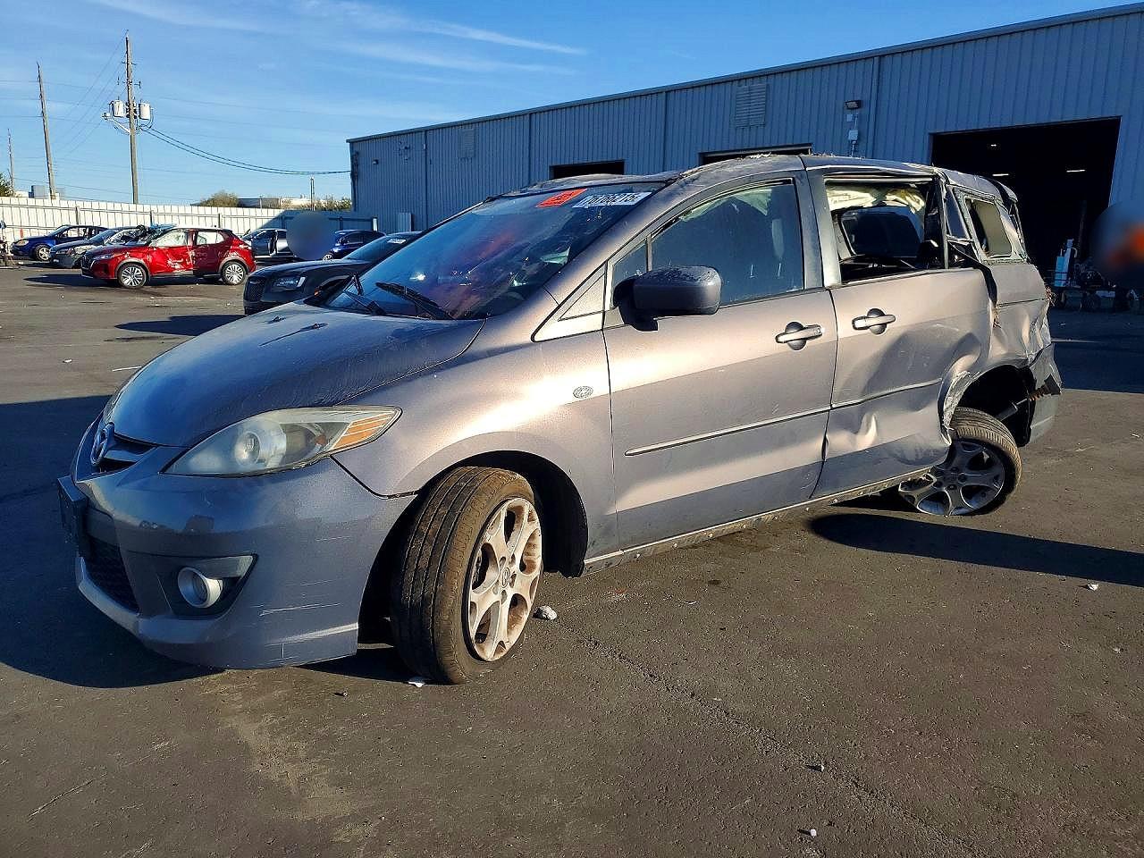 2008 Mazda 5 Charcoal vin: JM1CR29L280306866
