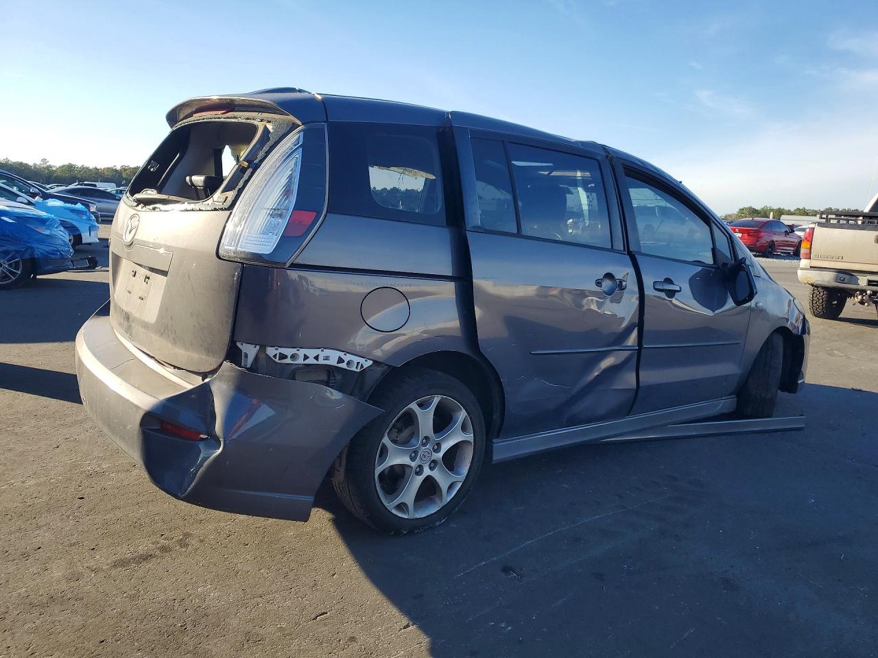 2008 Mazda 5 Charcoal vin: JM1CR29L280306866