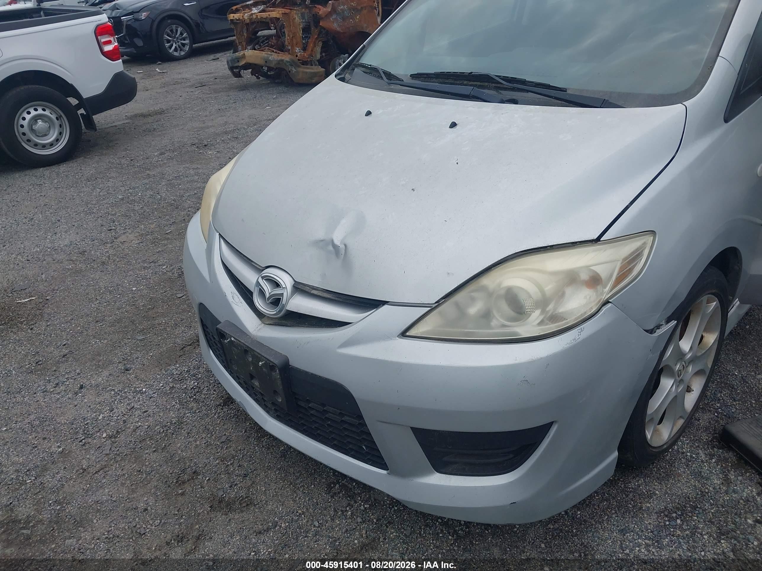 2008 Mazda Mazda5 Sport Серебряный vin: JM1CR29L280324509