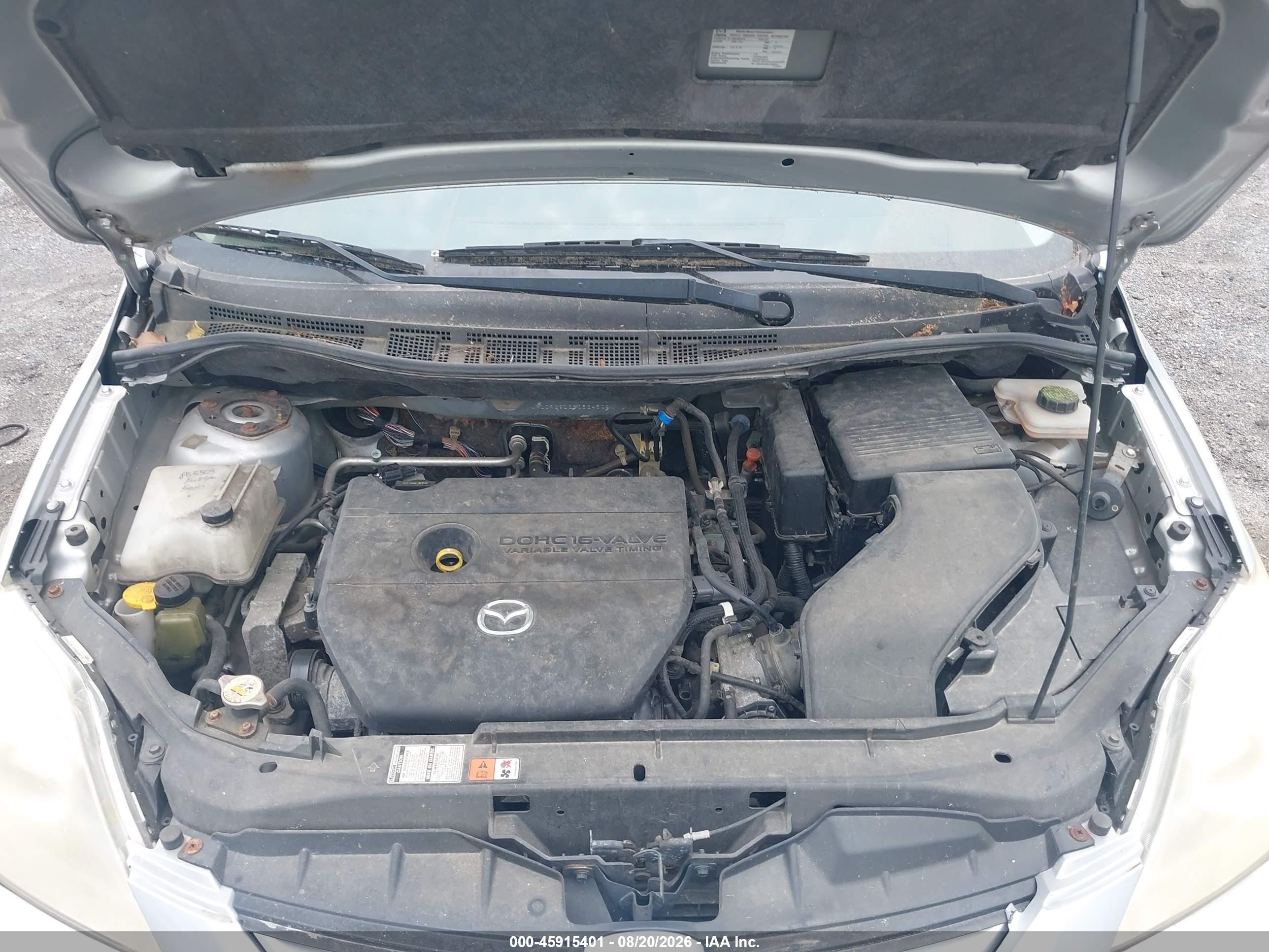 2008 Mazda Mazda5 Sport Серебряный vin: JM1CR29L280324509