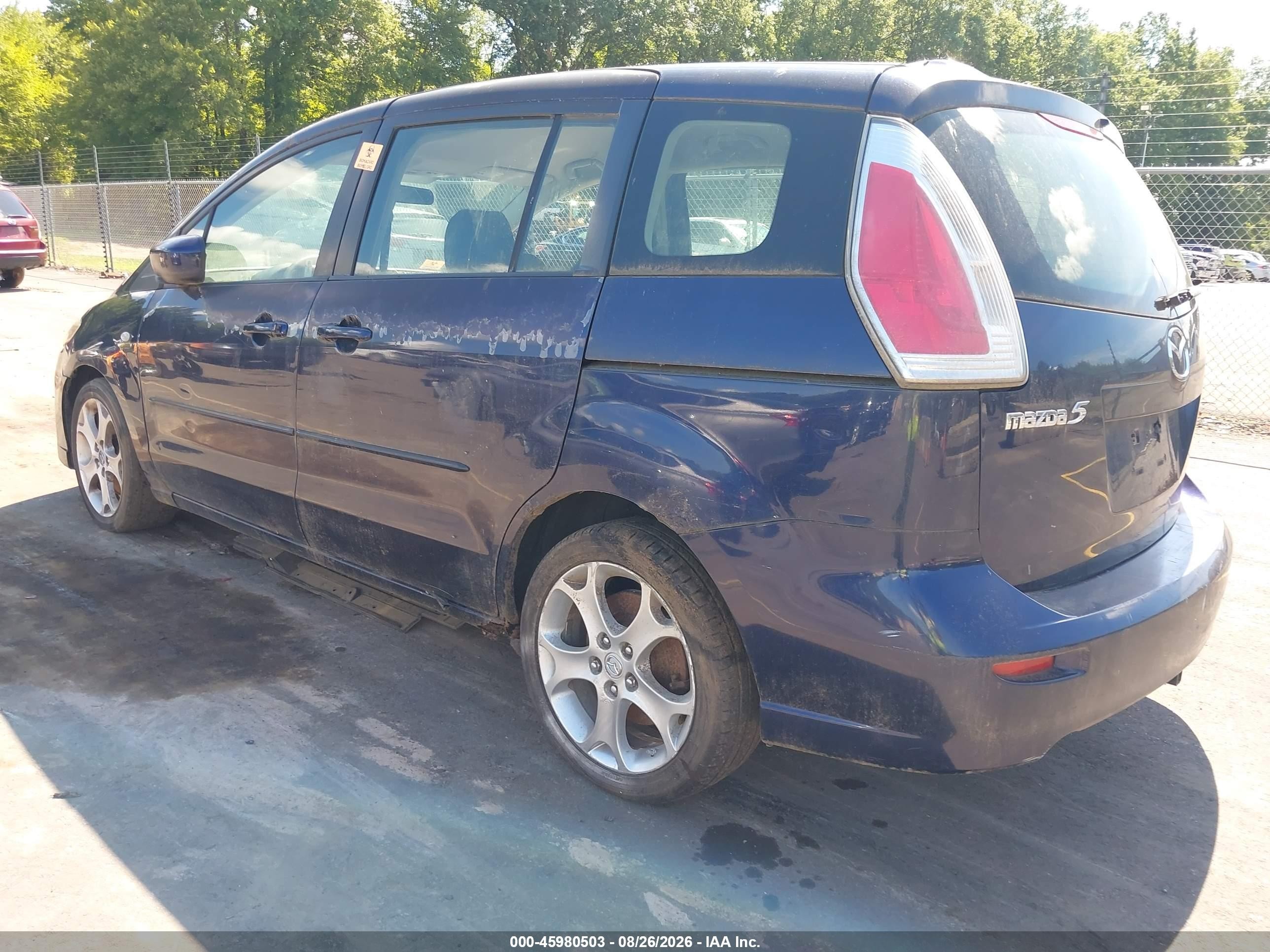 2009 Mazda Mazda5 Sport Blue vin: JM1CR29L290341036