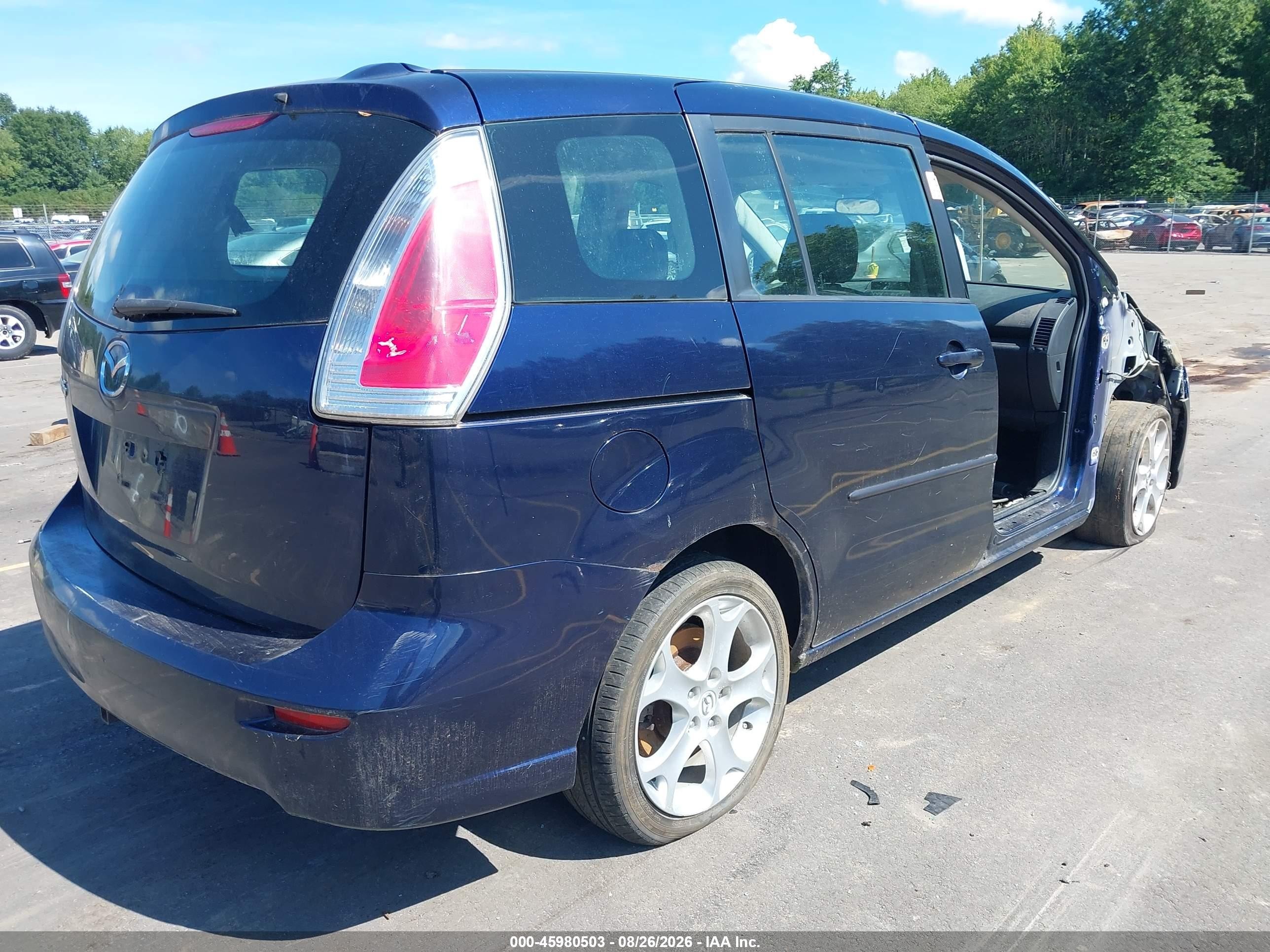2009 Mazda Mazda5 Sport Blue vin: JM1CR29L290341036