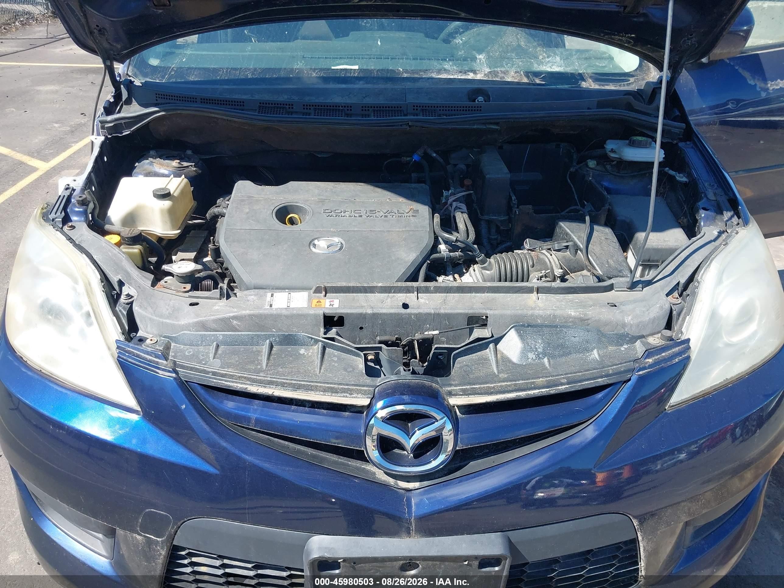 2009 Mazda Mazda5 Sport Blue vin: JM1CR29L290341036
