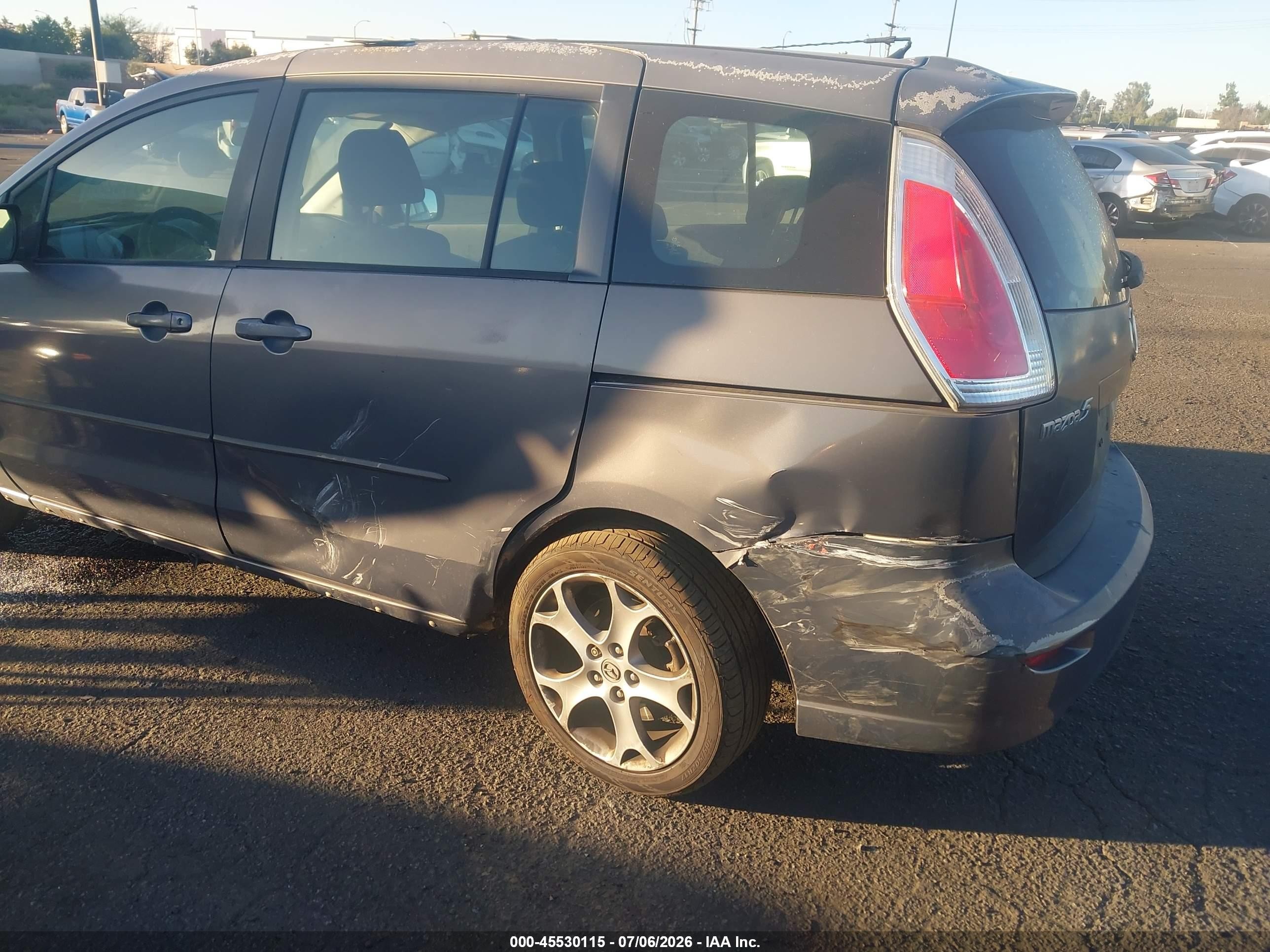 2009 Mazda Mazda5 Sport Gray vin: JM1CR29L290358550