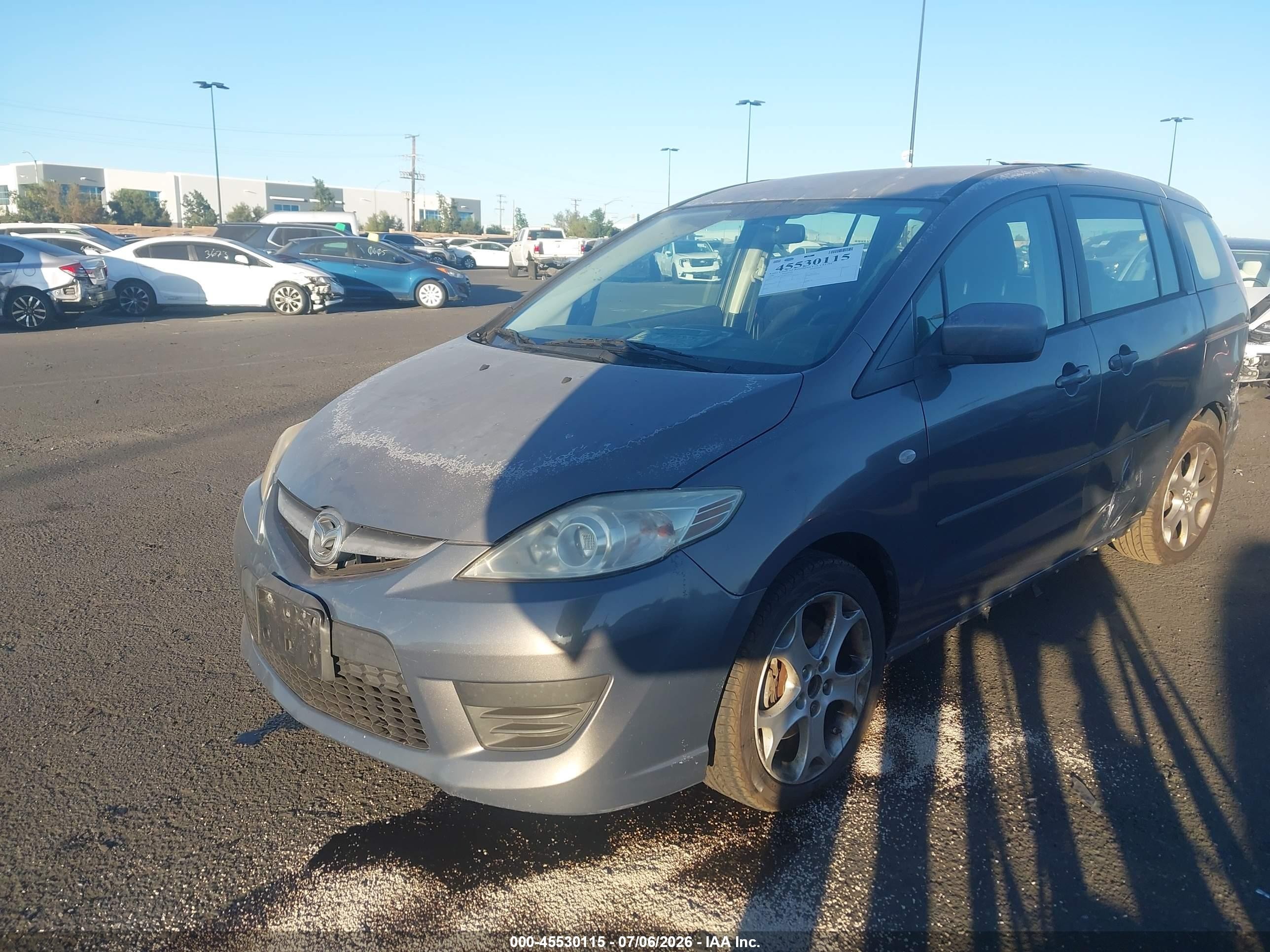 2009 Mazda Mazda5 Sport Gray vin: JM1CR29L290358550