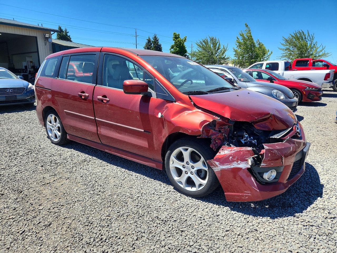 2009 Mazda 5 Красный vin: JM1CR29L390343023