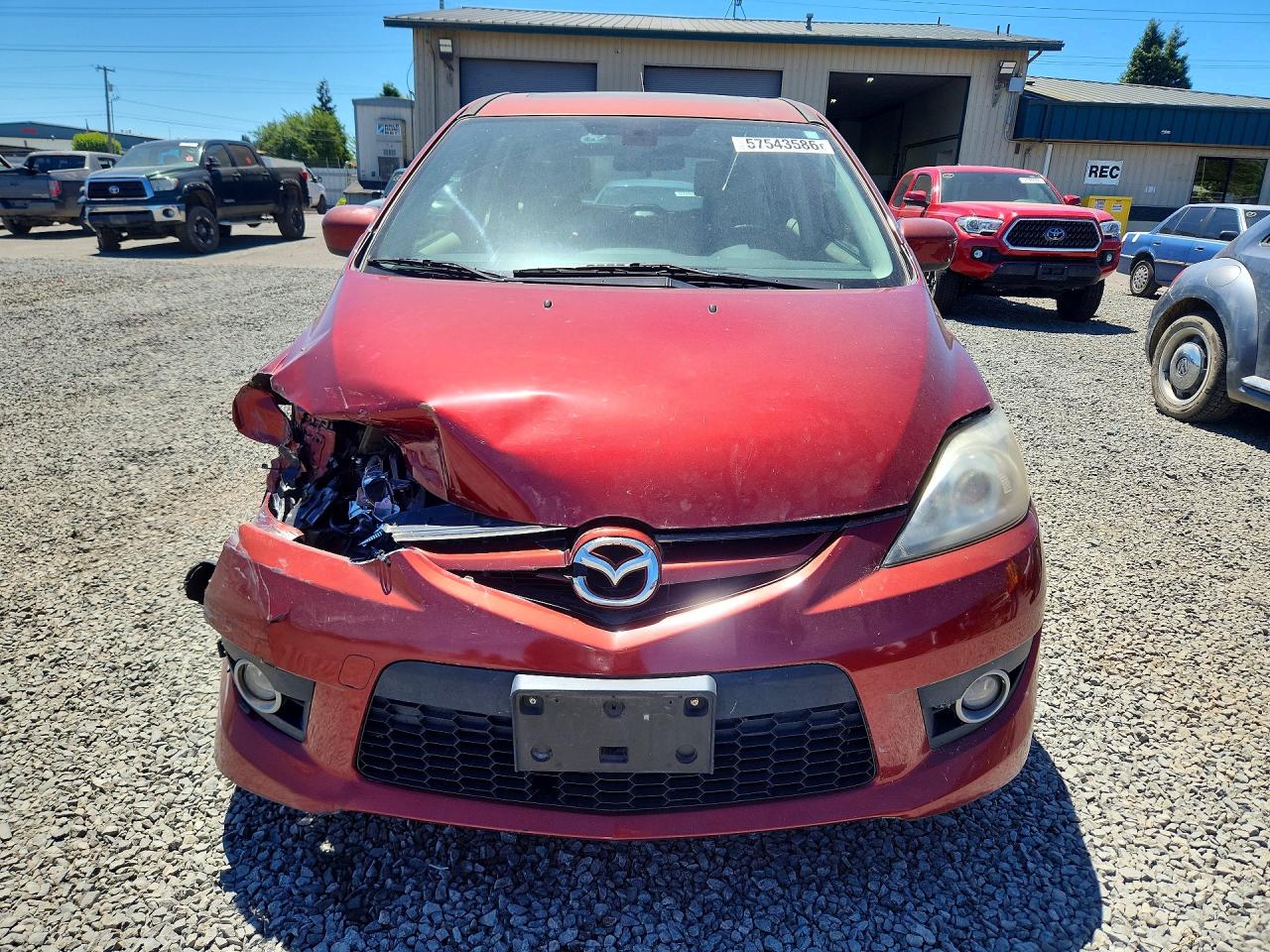 2009 Mazda 5 Красный vin: JM1CR29L390343023