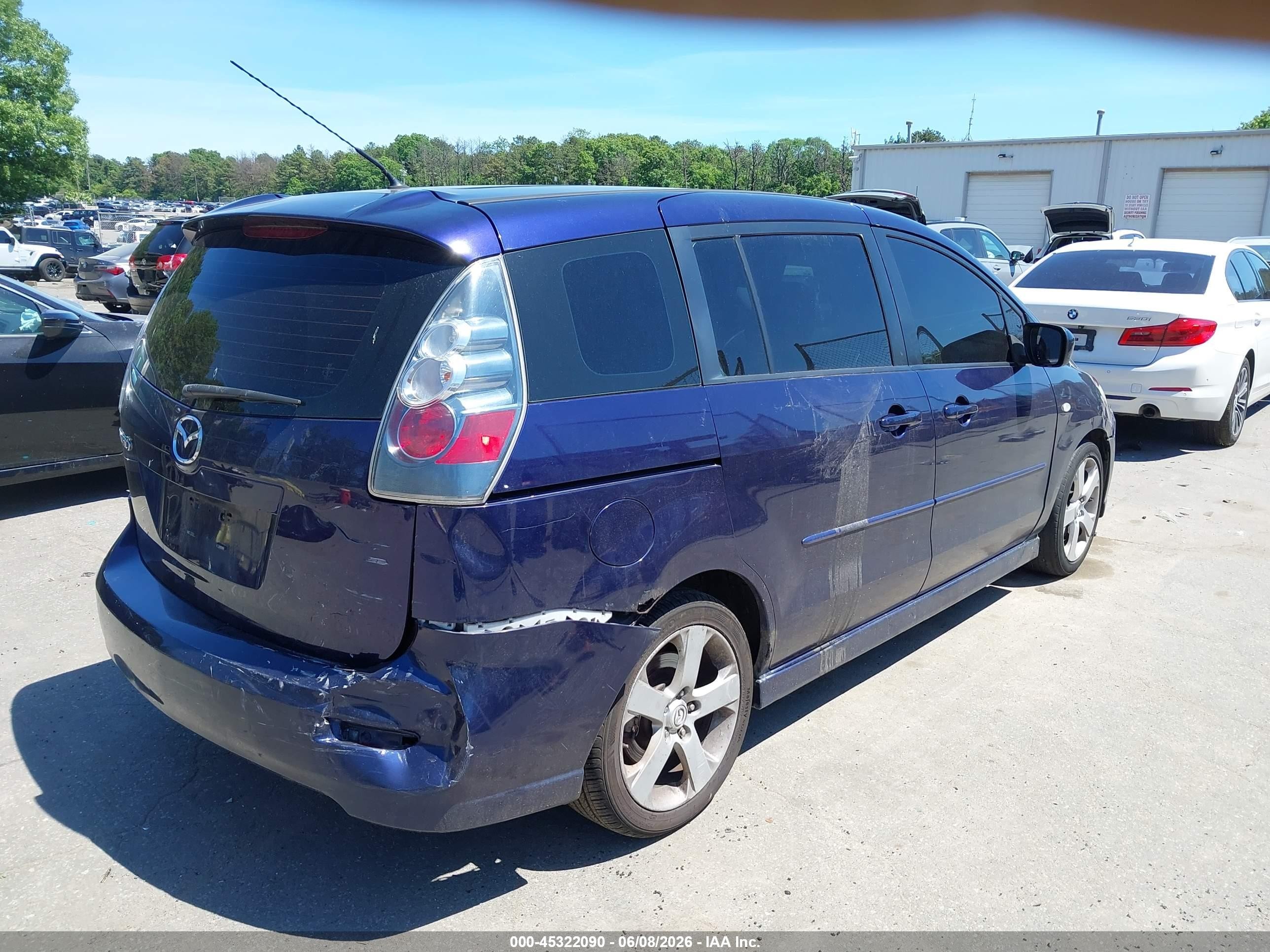 2006 Mazda Mazda5 Touring Blue vin: JM1CR29L560101135