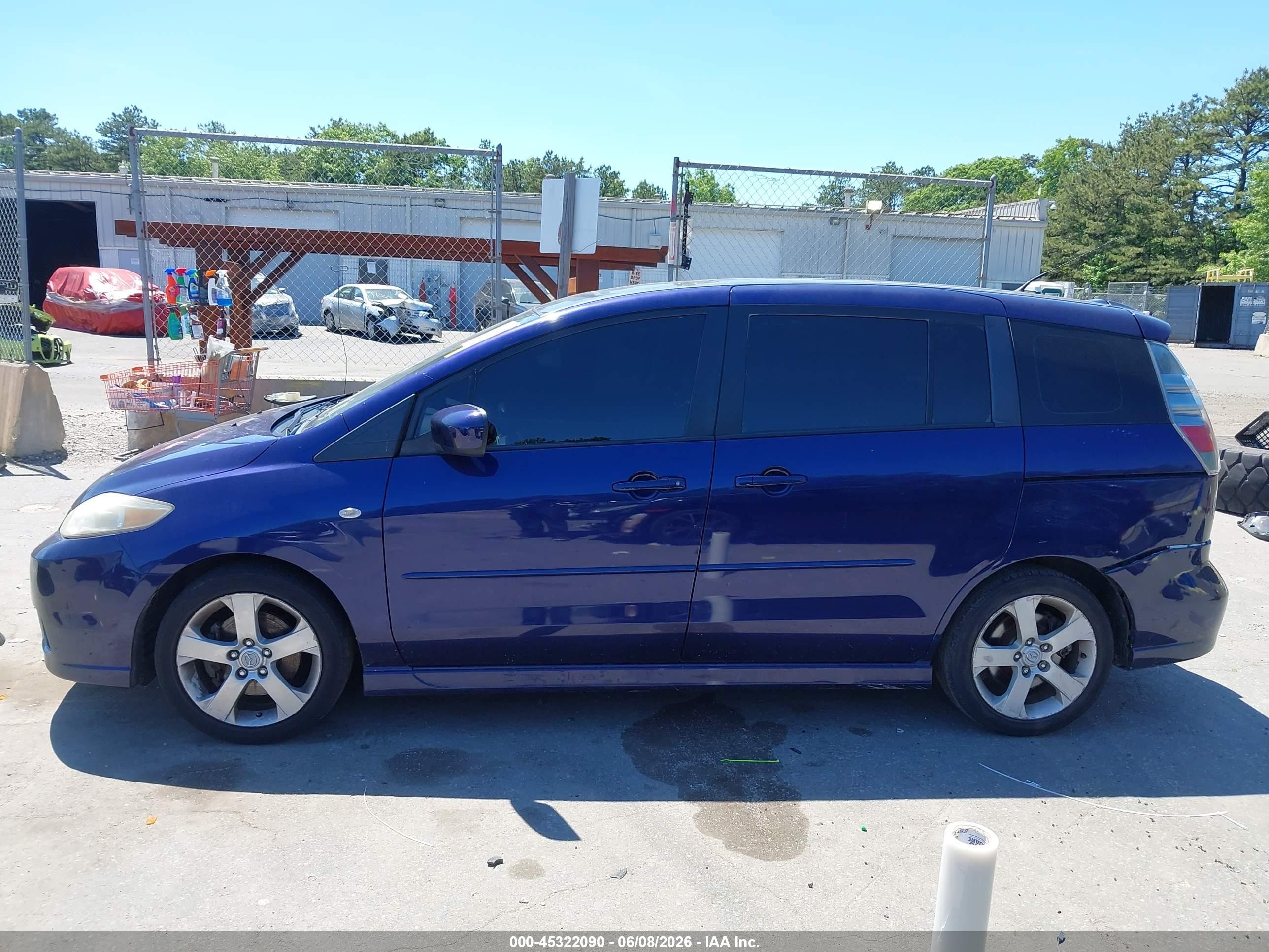 2006 Mazda Mazda5 Touring Blue vin: JM1CR29L560101135