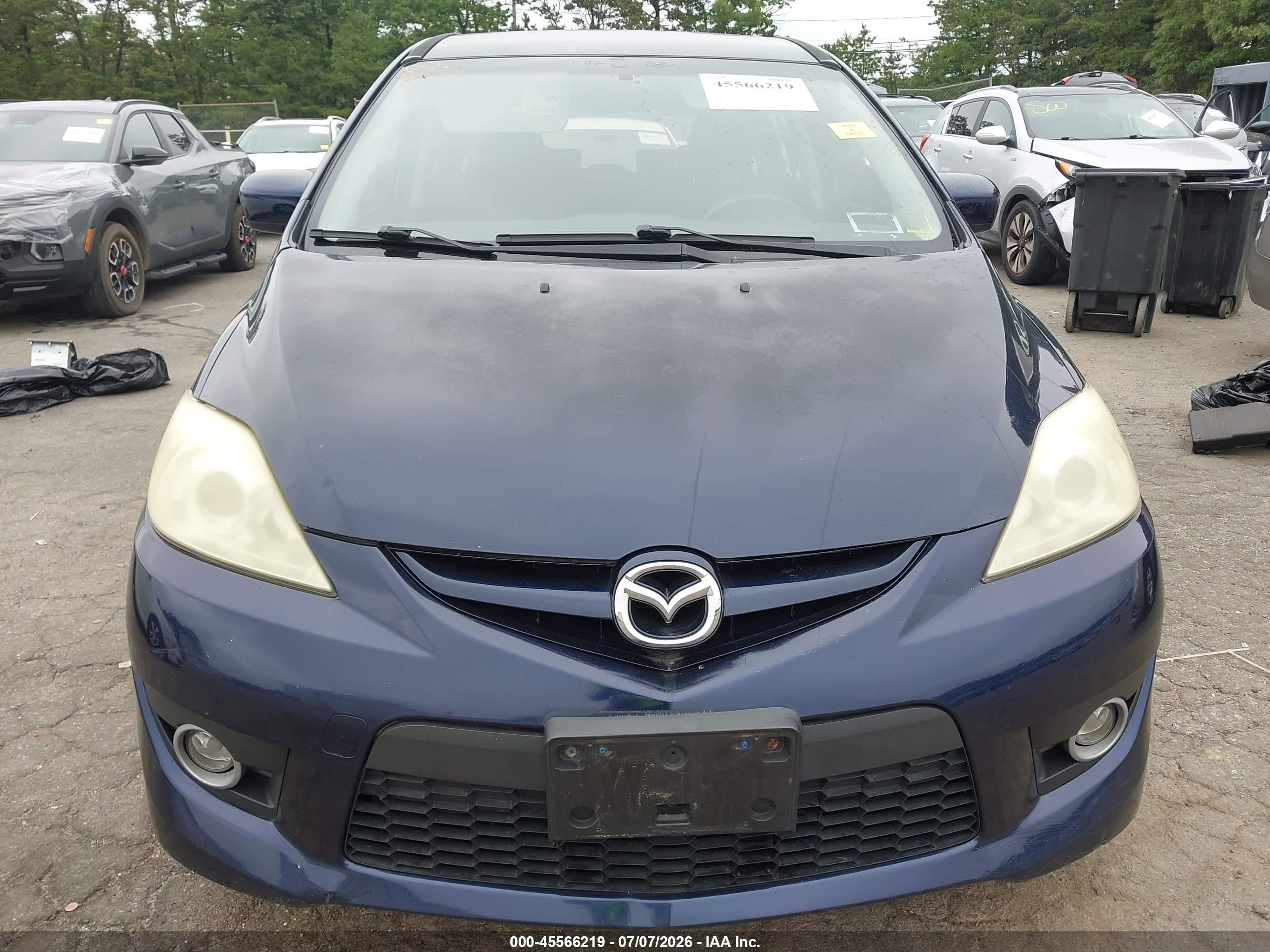 2008 Mazda Mazda5 Sport Blue vin: JM1CR29L580307350