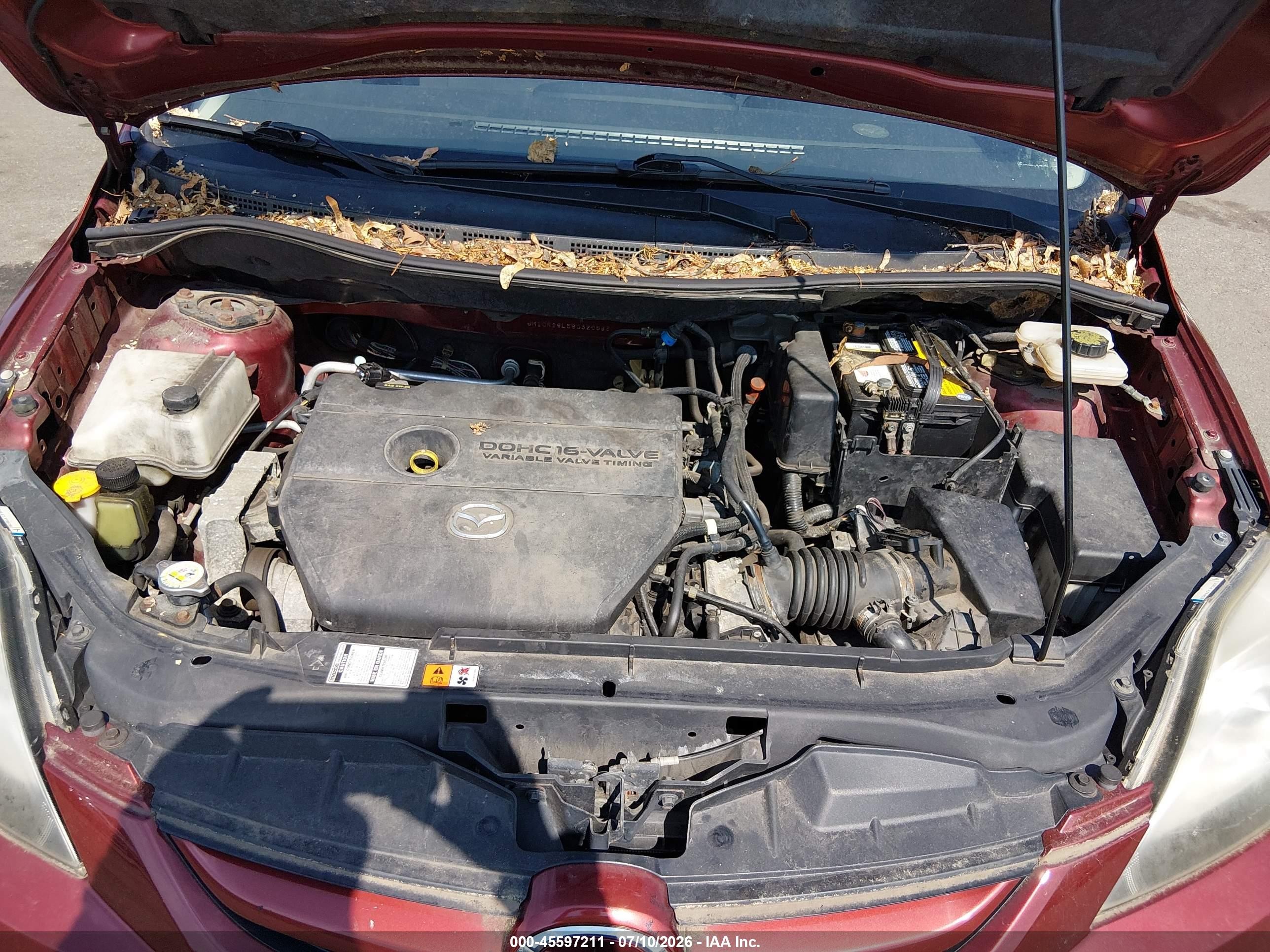2008 Mazda Mazda5 Touring Red vin: JM1CR29L580320583
