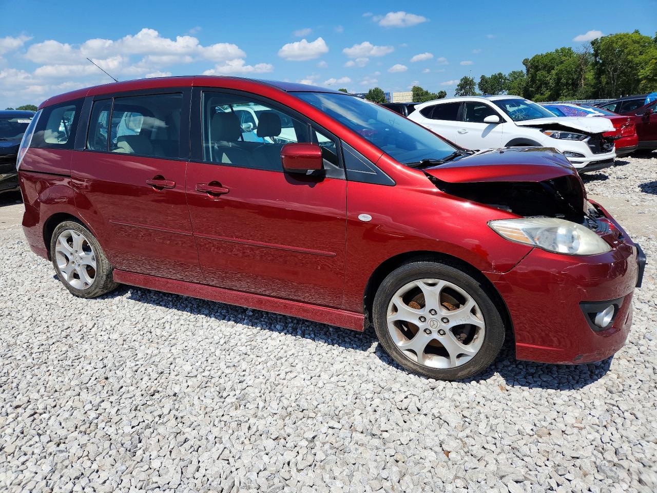 2009 Mazda 5 Темно-бордовый vin: JM1CR29L590328927