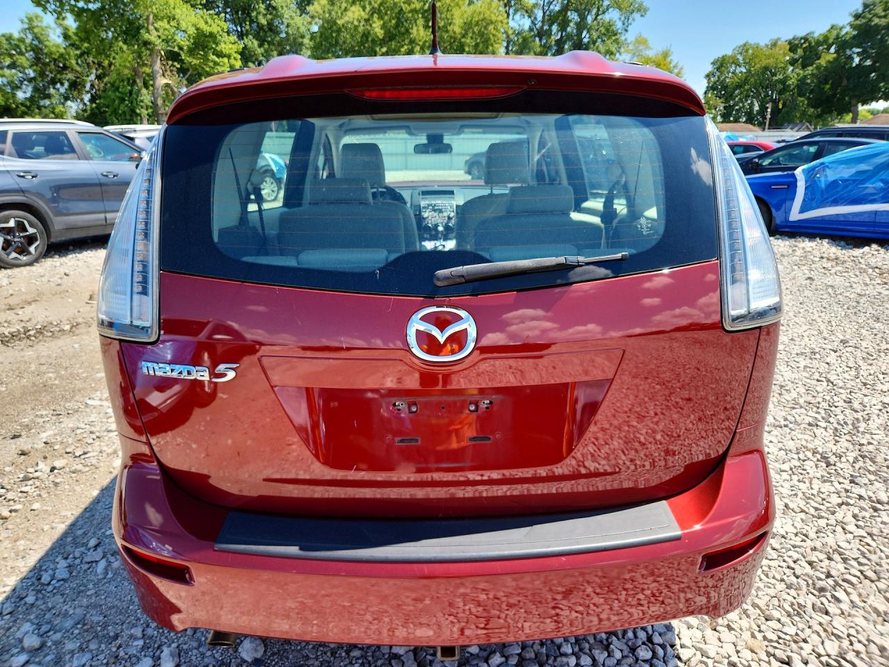 2009 Mazda 5 Темно-бордовый vin: JM1CR29L590328927
