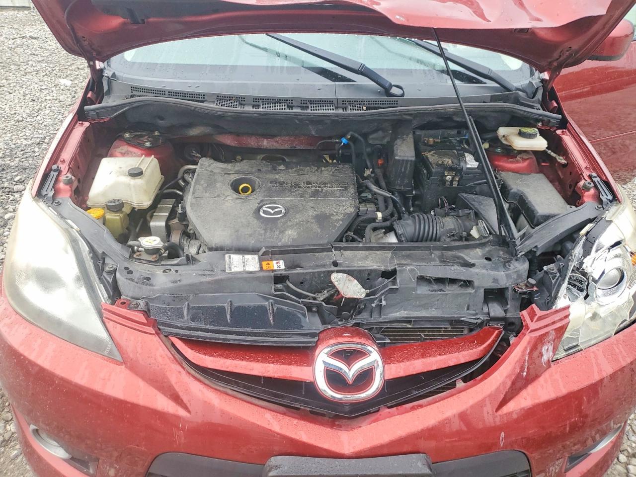 2009 Mazda 5 Темно-бордовый vin: JM1CR29L590328927