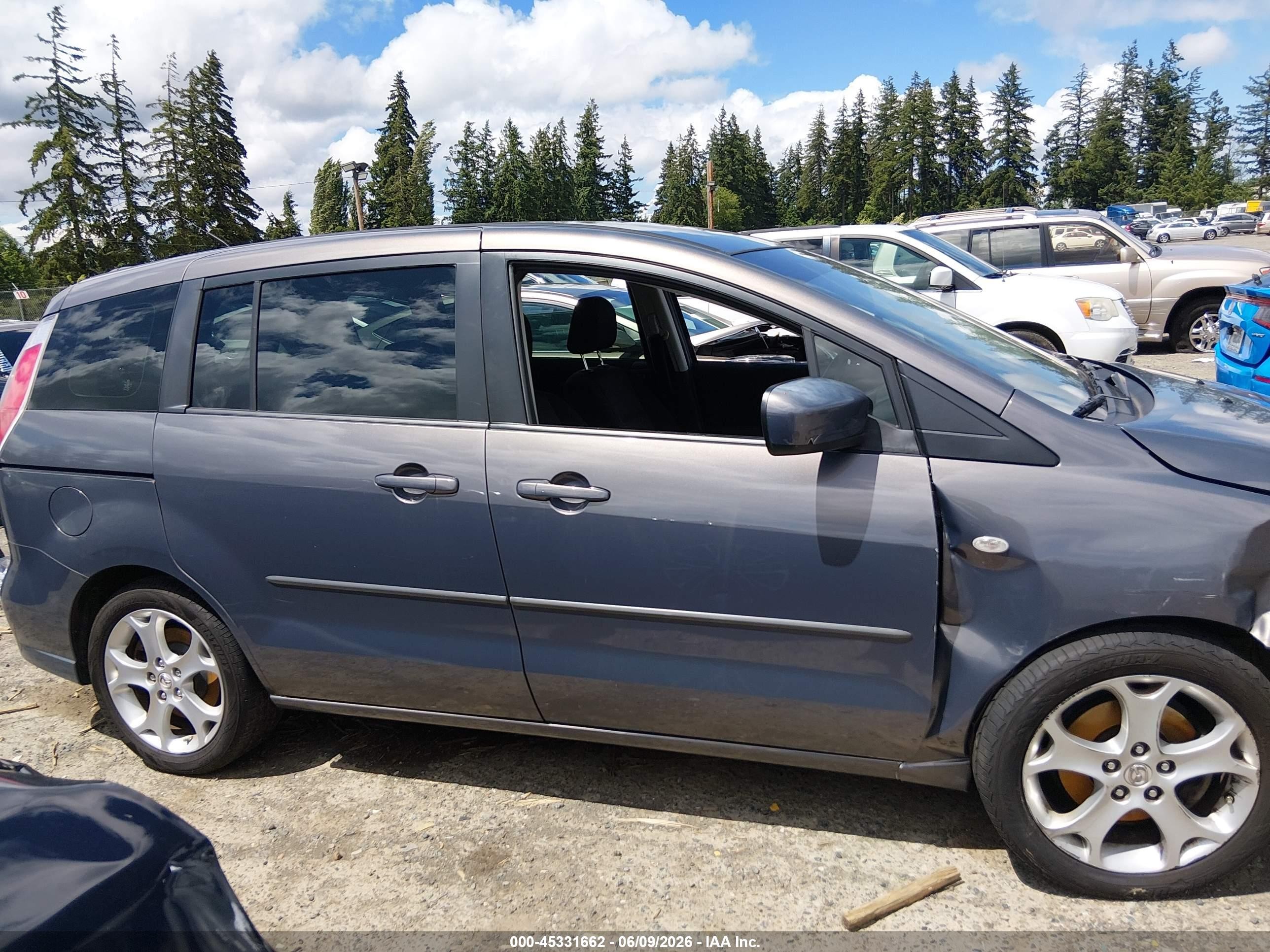 2009 Mazda Mazda5 Sport Gray vin: JM1CR29L590331794