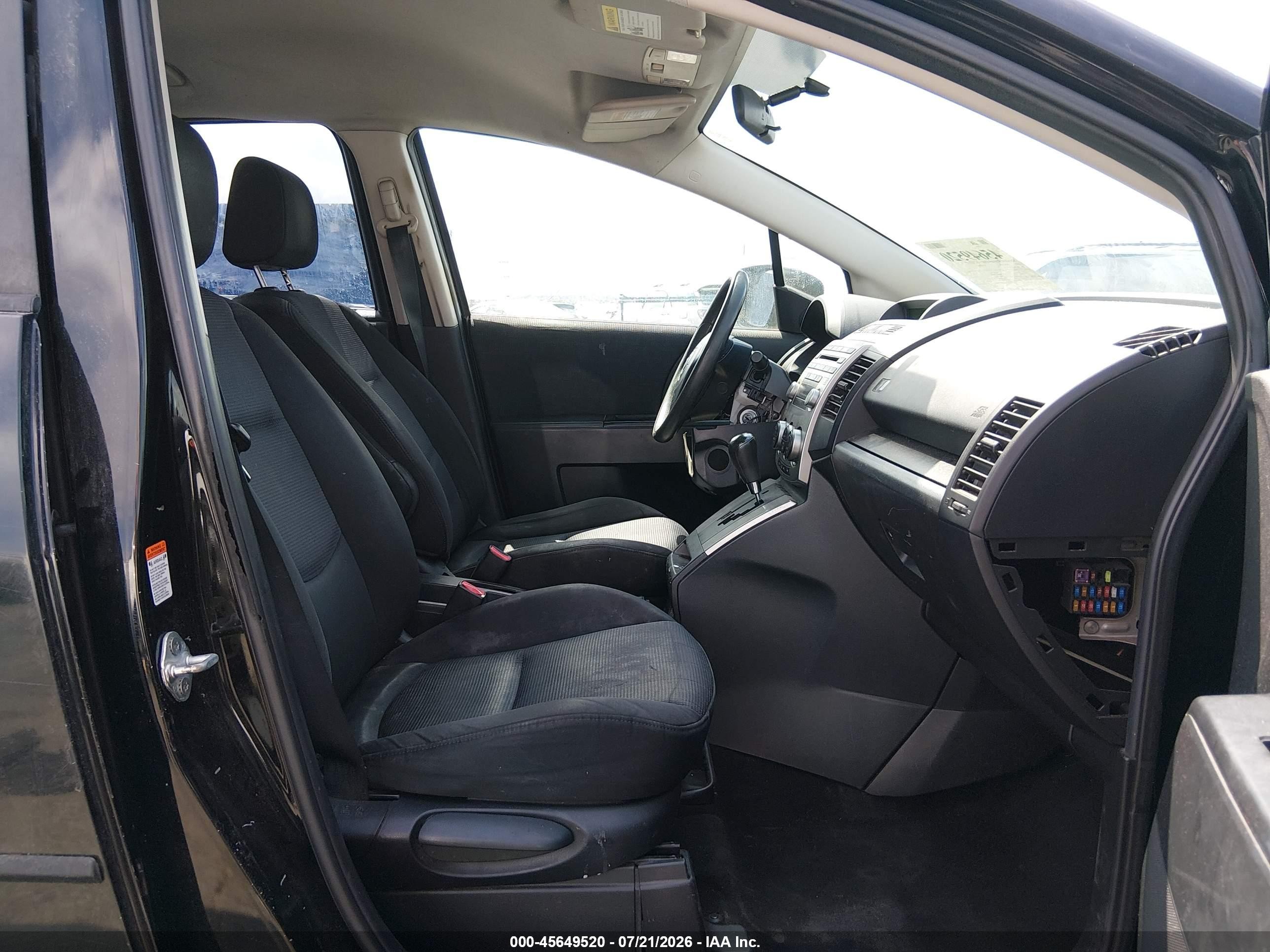 2009 Mazda Mazda5 Sport Black vin: JM1CR29L590332458