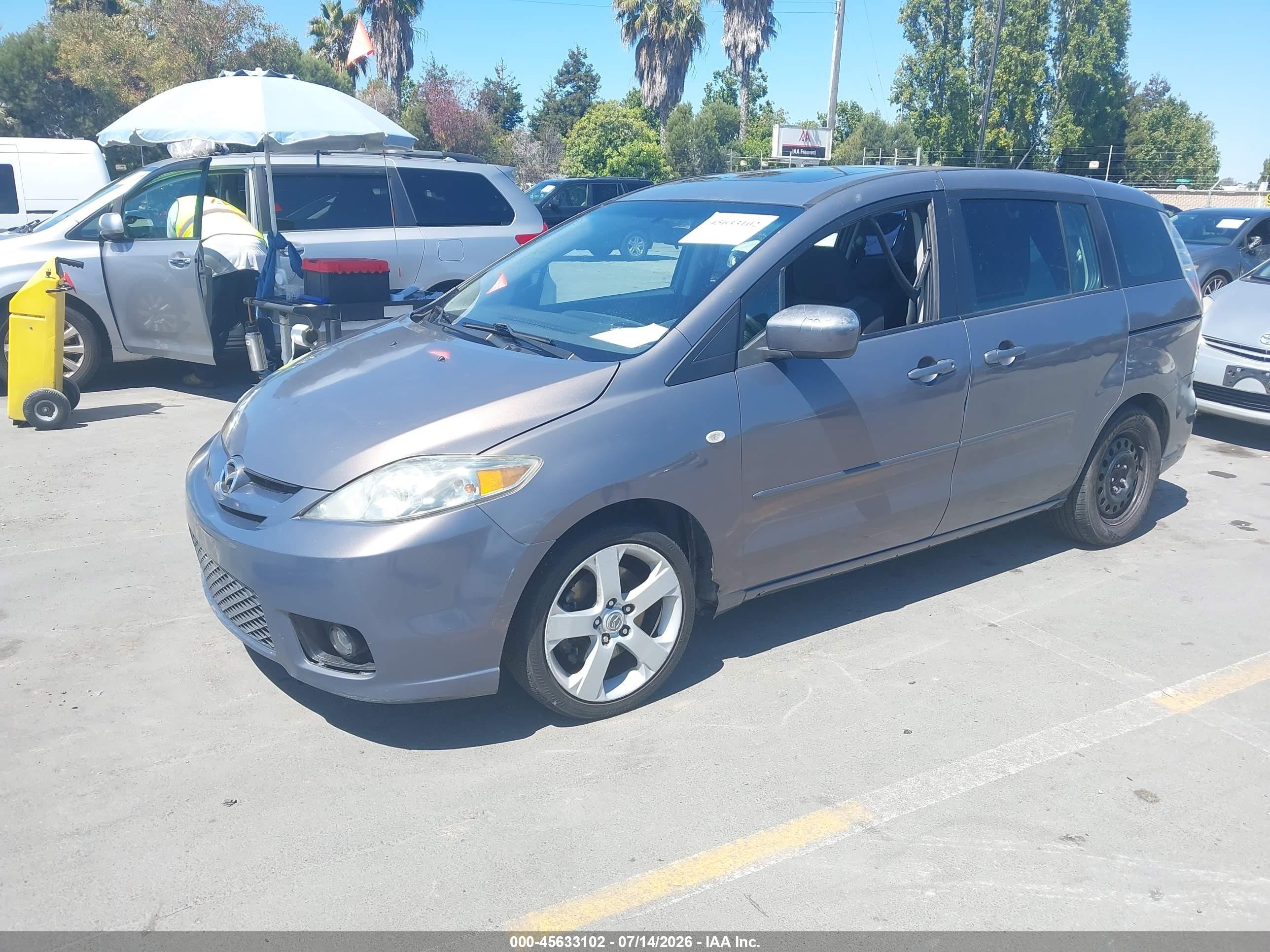 2007 Mazda Mazda5 Touring Gray vin: JM1CR29L870140092
