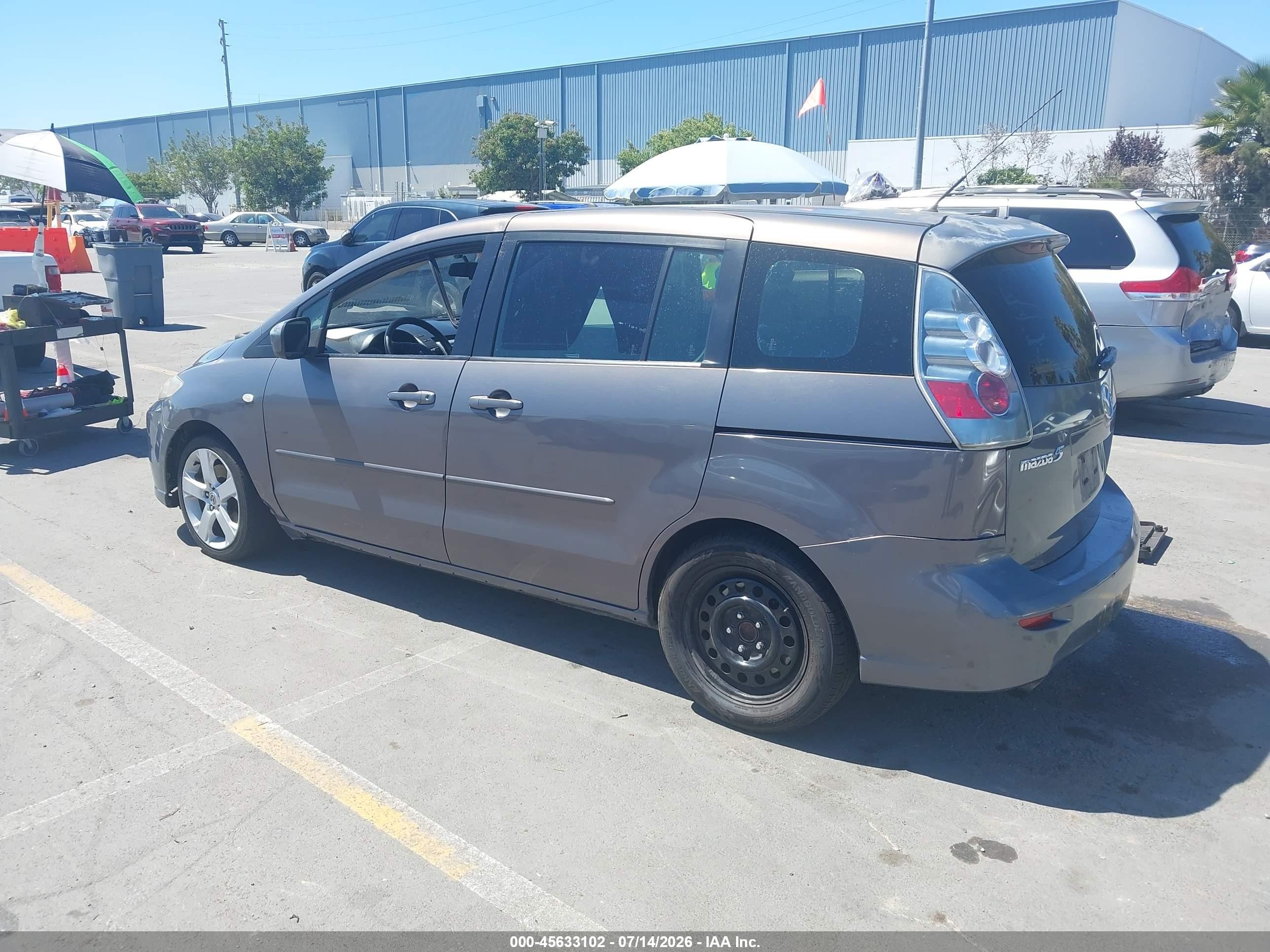 2007 Mazda Mazda5 Touring Gray vin: JM1CR29L870140092