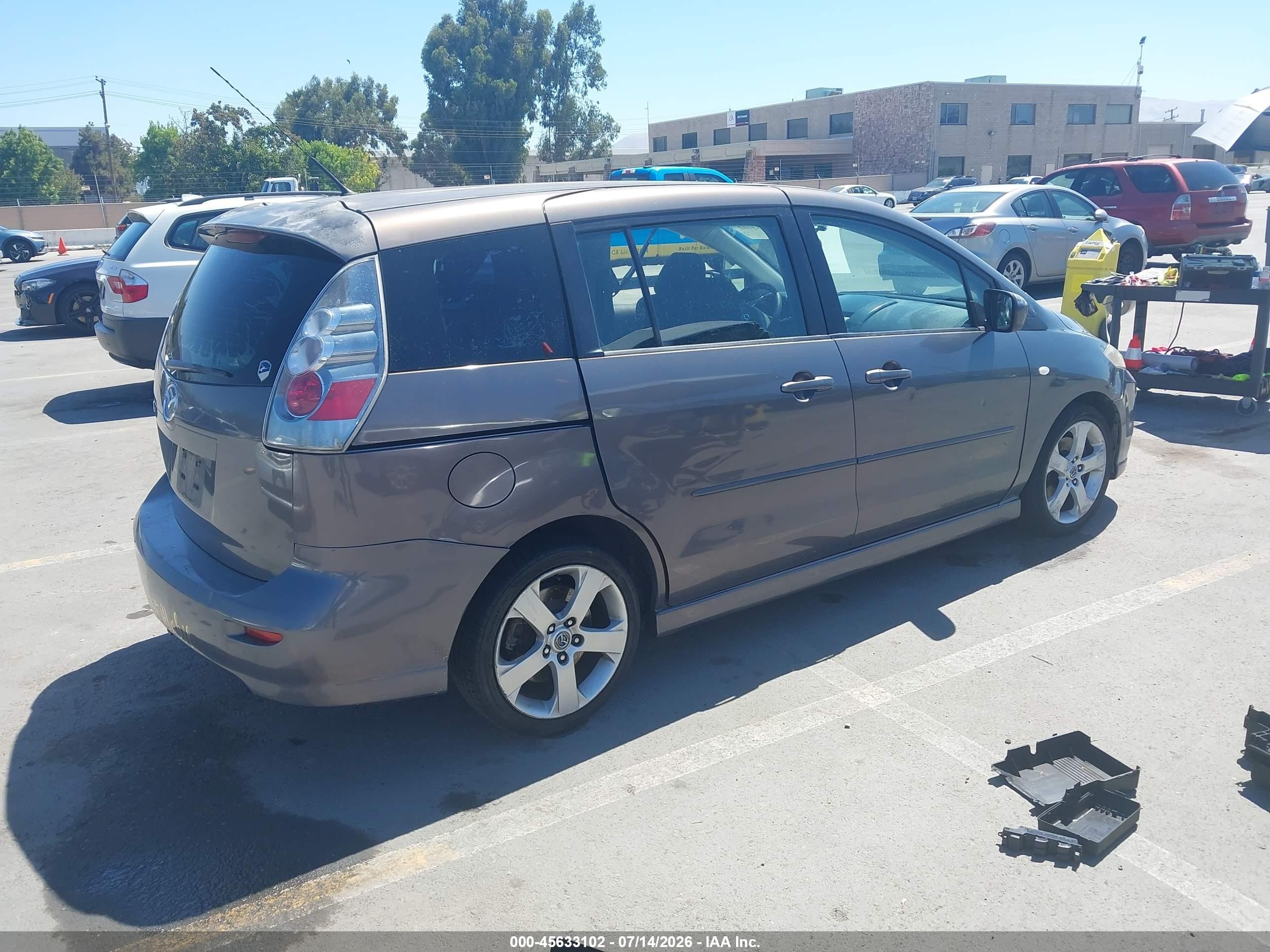 2007 Mazda Mazda5 Touring Gray vin: JM1CR29L870140092