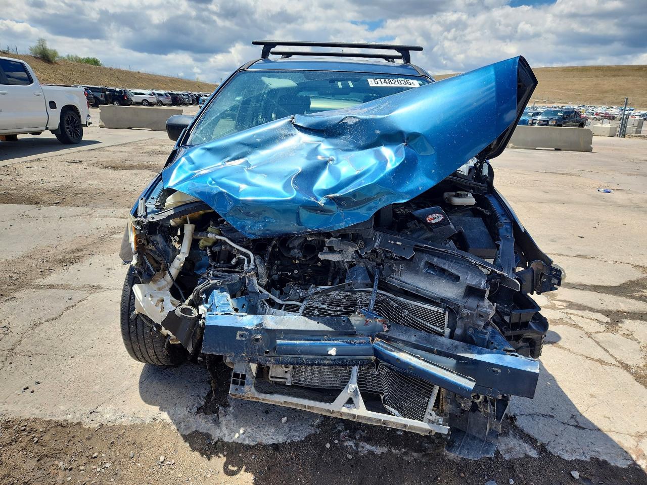 2007 Mazda 5 Blue vin: JM1CR29L970142689