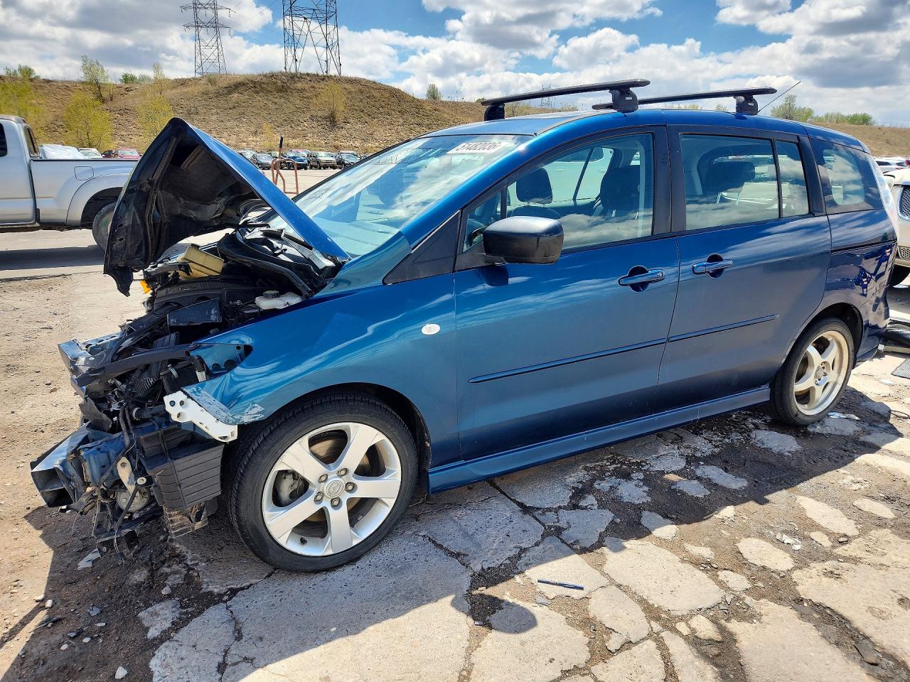 2007 Mazda 5 Синий vin: JM1CR29L970142689