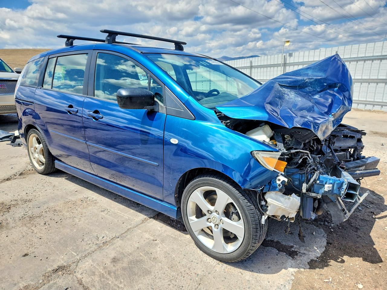 2007 Mazda 5 Blue vin: JM1CR29L970142689