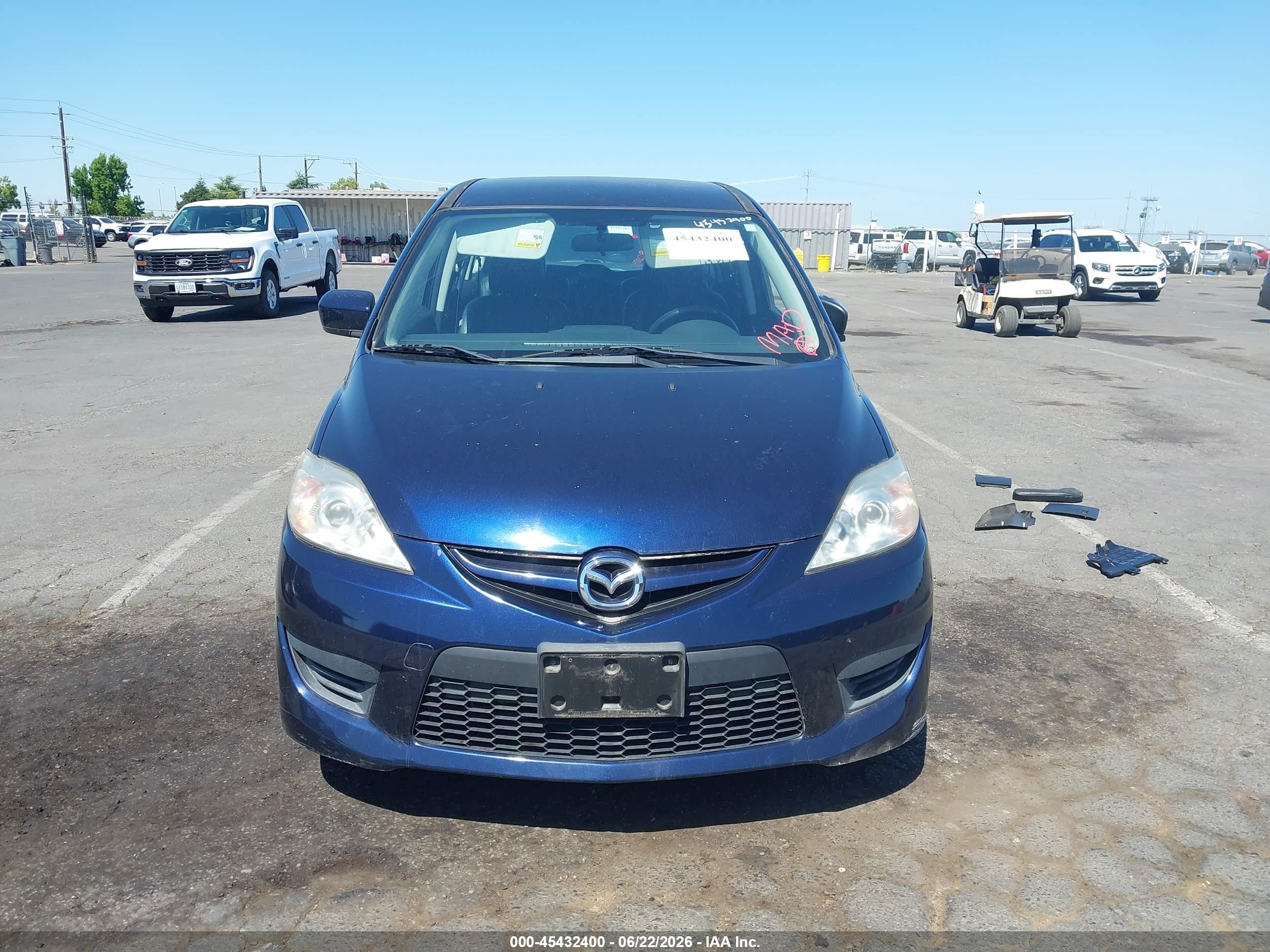 2008 Mazda Mazda5 Sport Blue vin: JM1CR29L980304936