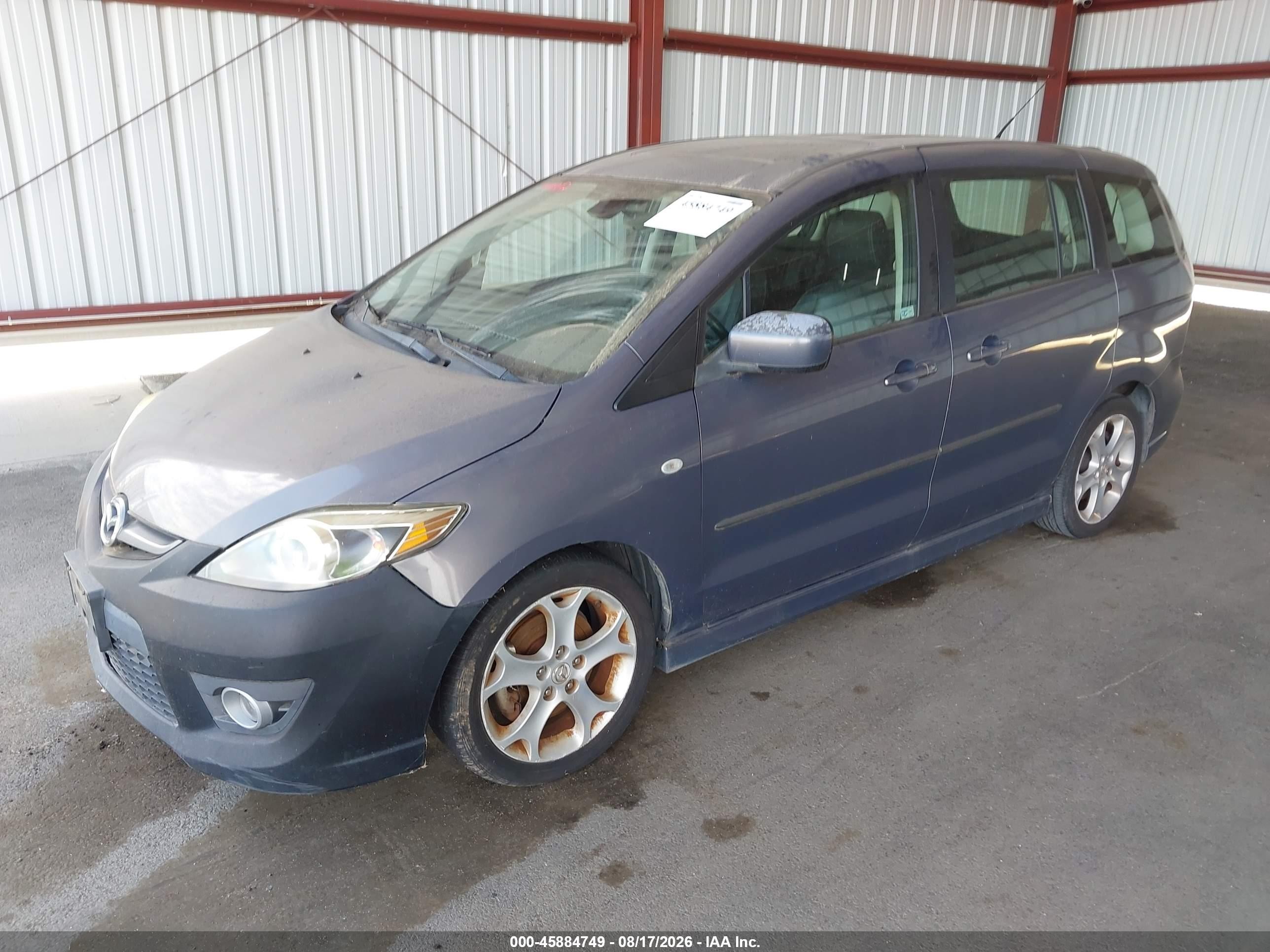 2009 Mazda Mazda5 Grand Touring Gray vin: JM1CR29L990334259