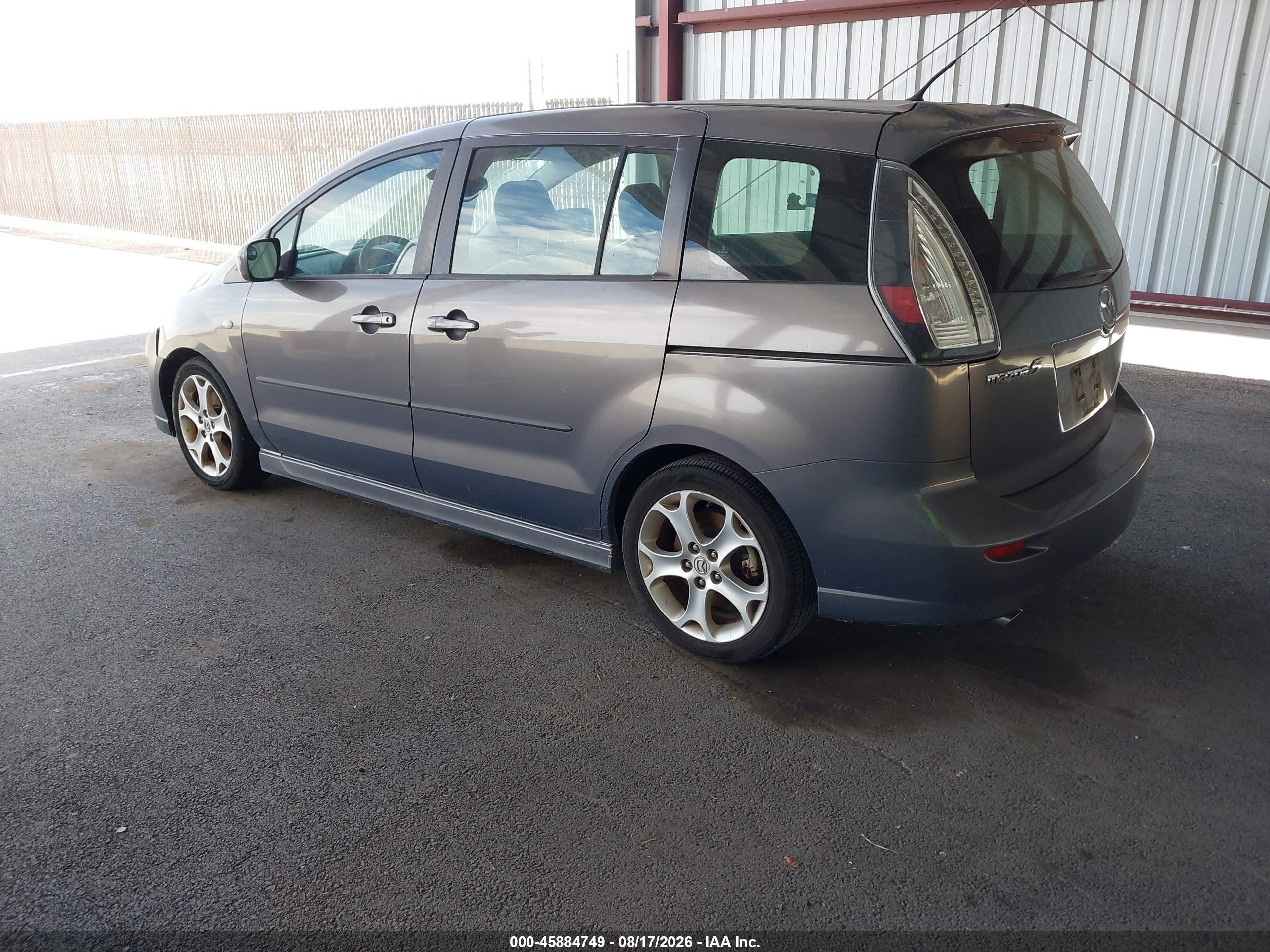 2009 Mazda Mazda5 Grand Touring Gray vin: JM1CR29L990334259