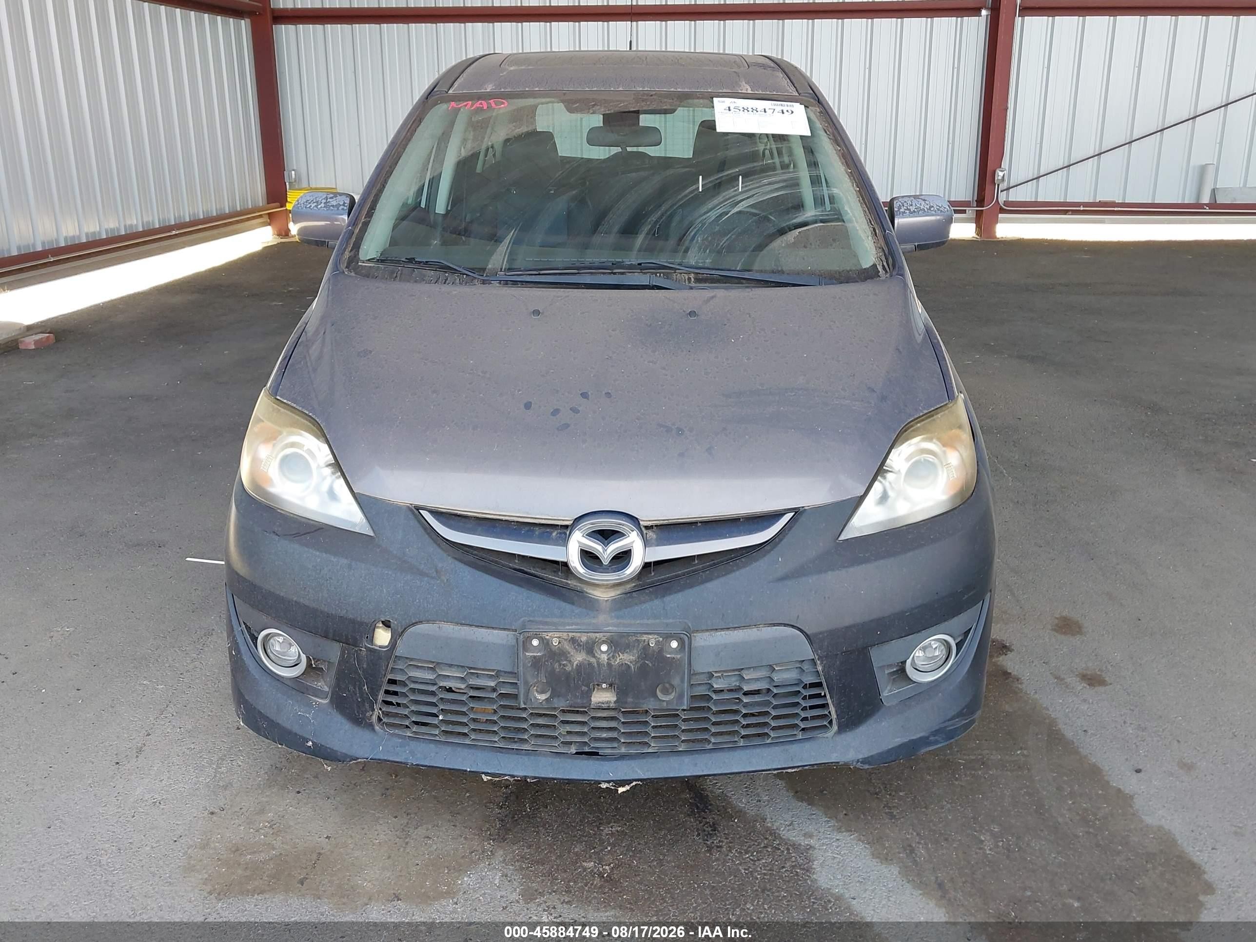 2009 Mazda Mazda5 Grand Touring Gray vin: JM1CR29L990334259