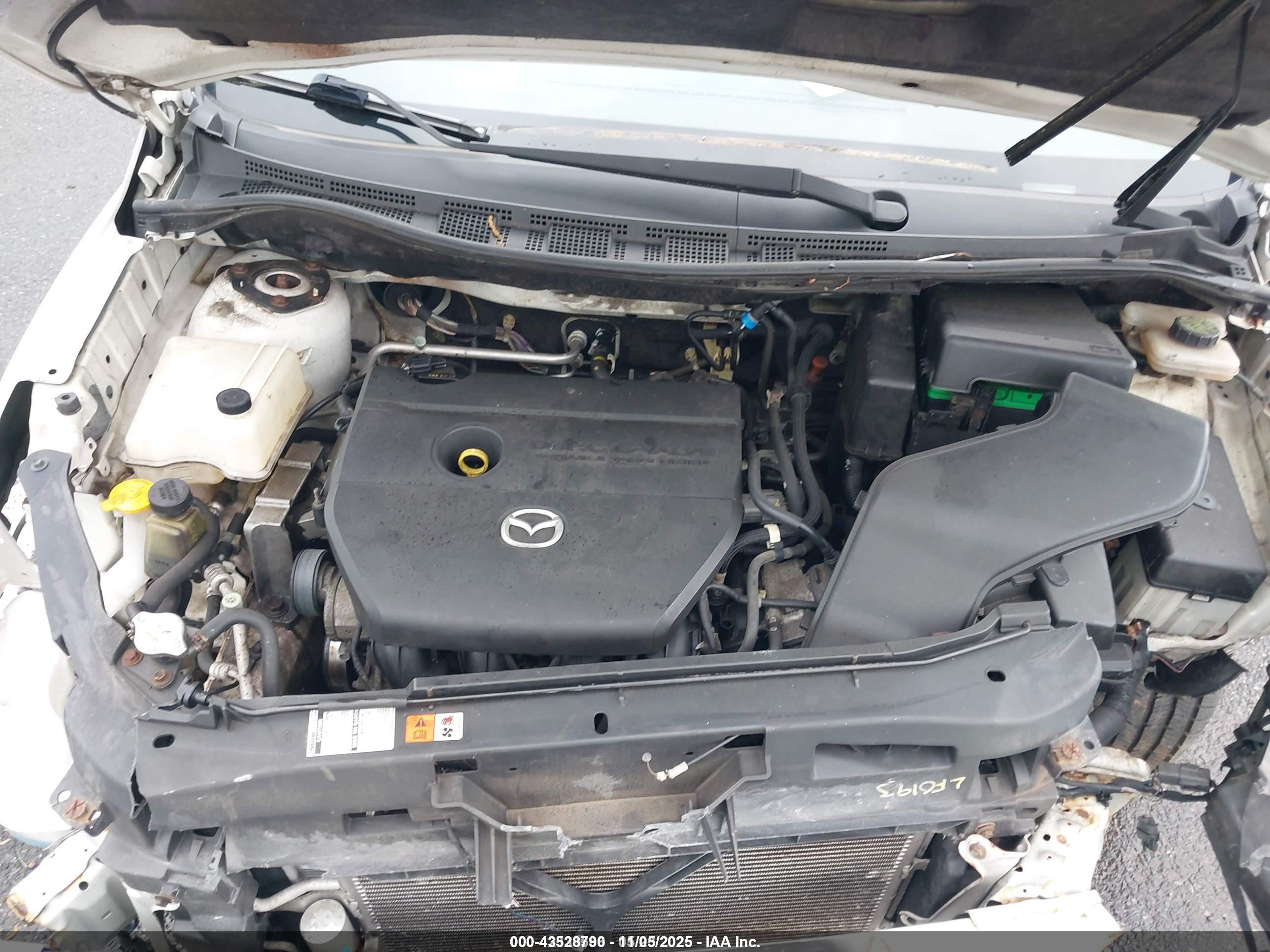2009 Mazda Mazda5 Sport White vin: JM1CR29L990337369