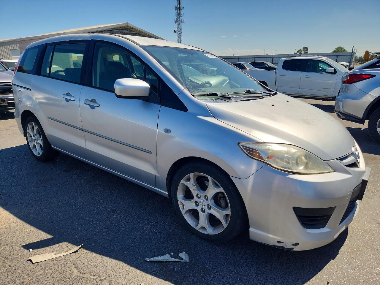 2009 Mazda 5 Silver vin: JM1CR29L990354513