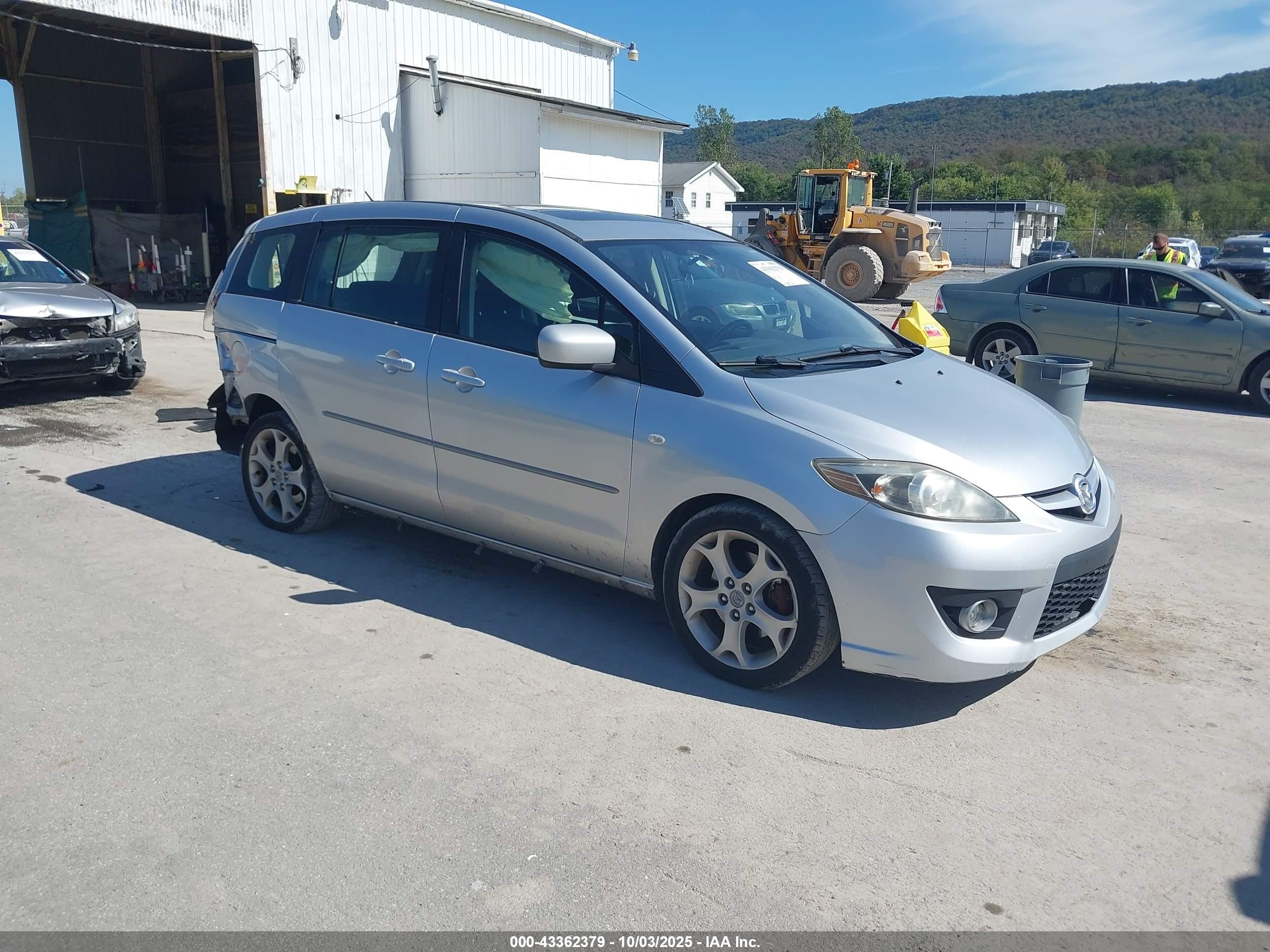 2008 Mazda Mazda5 Touring Silver vin: JM1CR29LX80308624