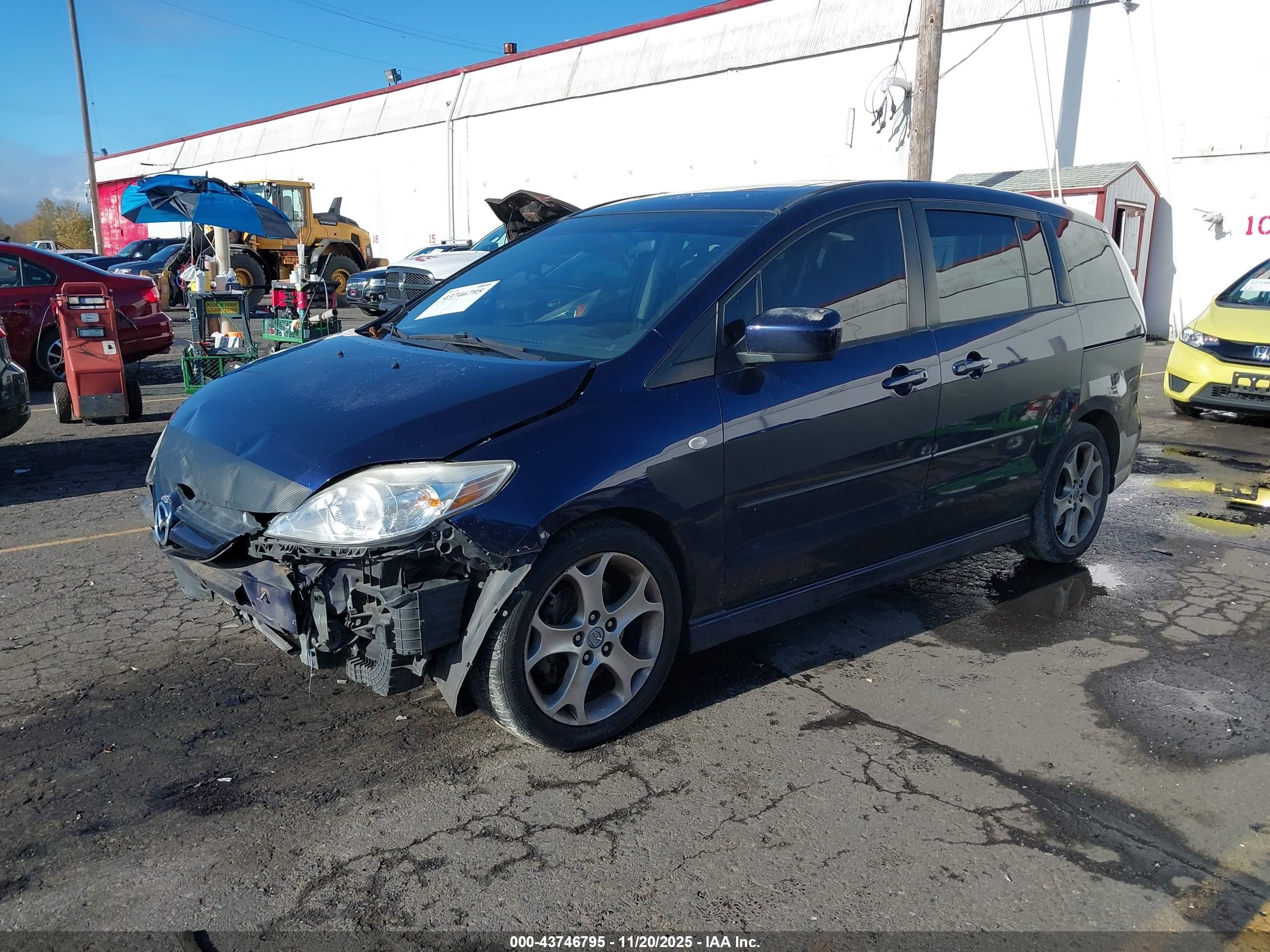 2009 Mazda Mazda5 Touring Blue vin: JM1CR29LX90335226