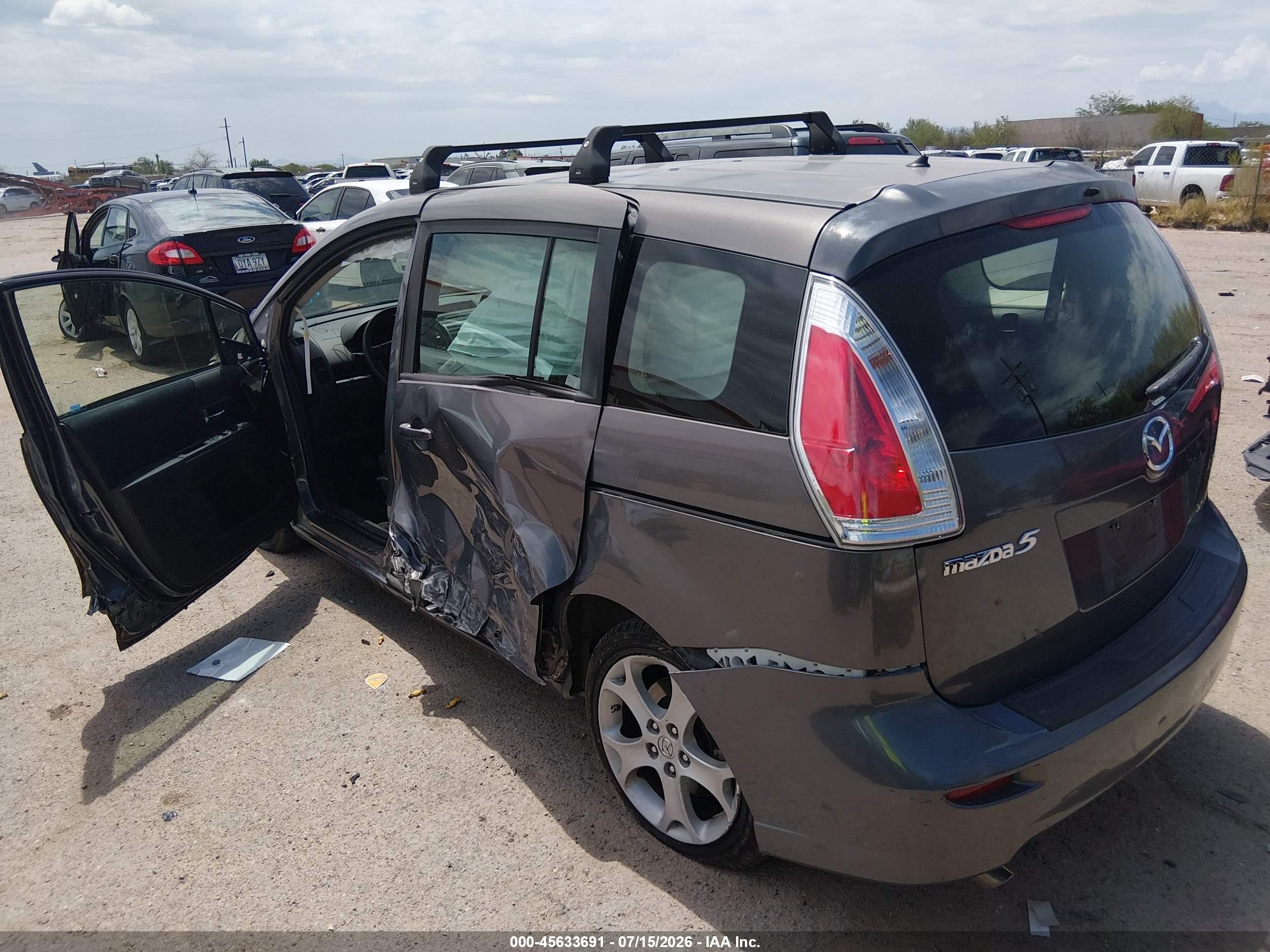 2010 Mazda Mazda5 Sport Серый vin: JM1CR2W30A0364615