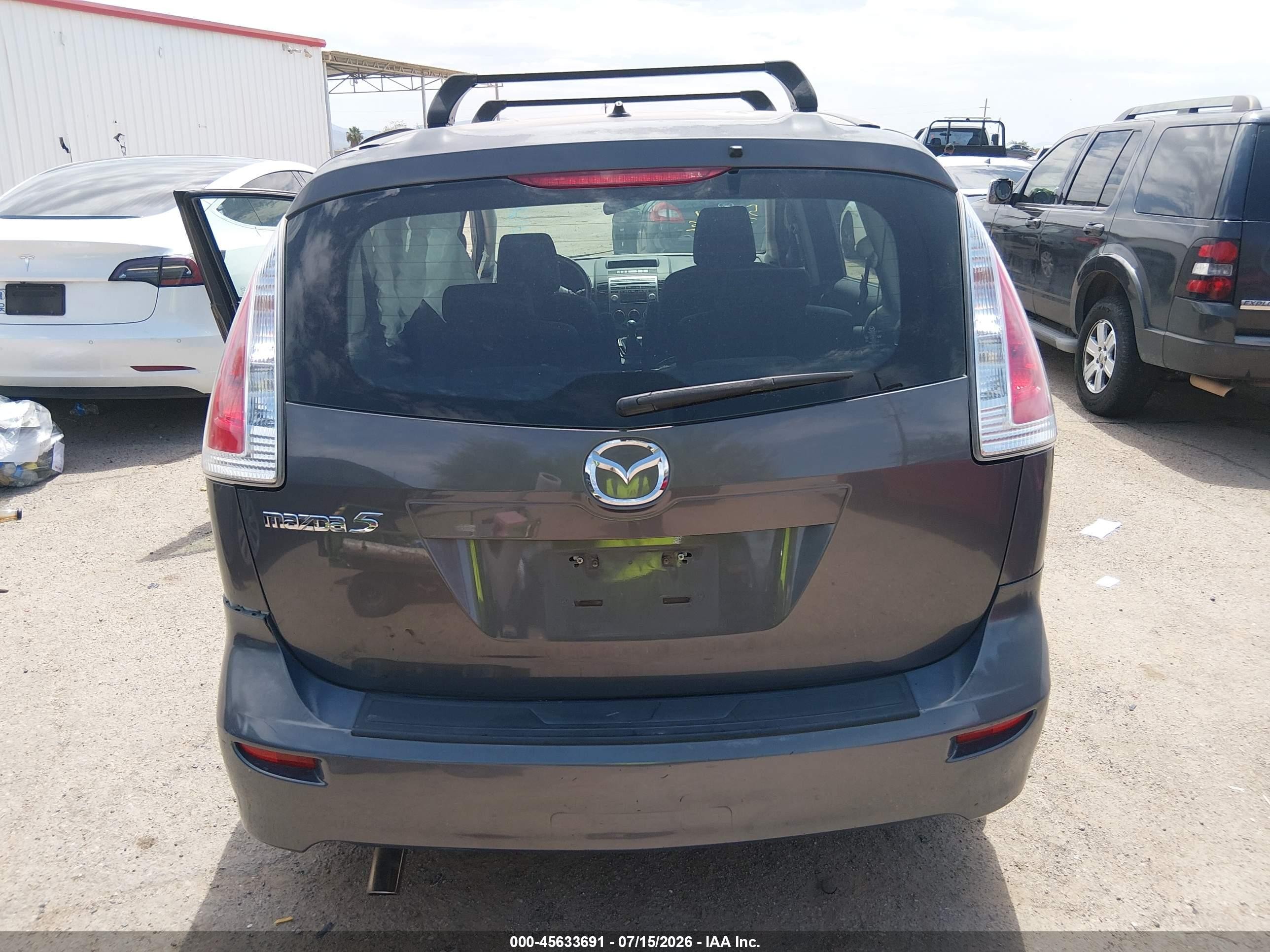 2010 Mazda Mazda5 Sport Серый vin: JM1CR2W30A0364615