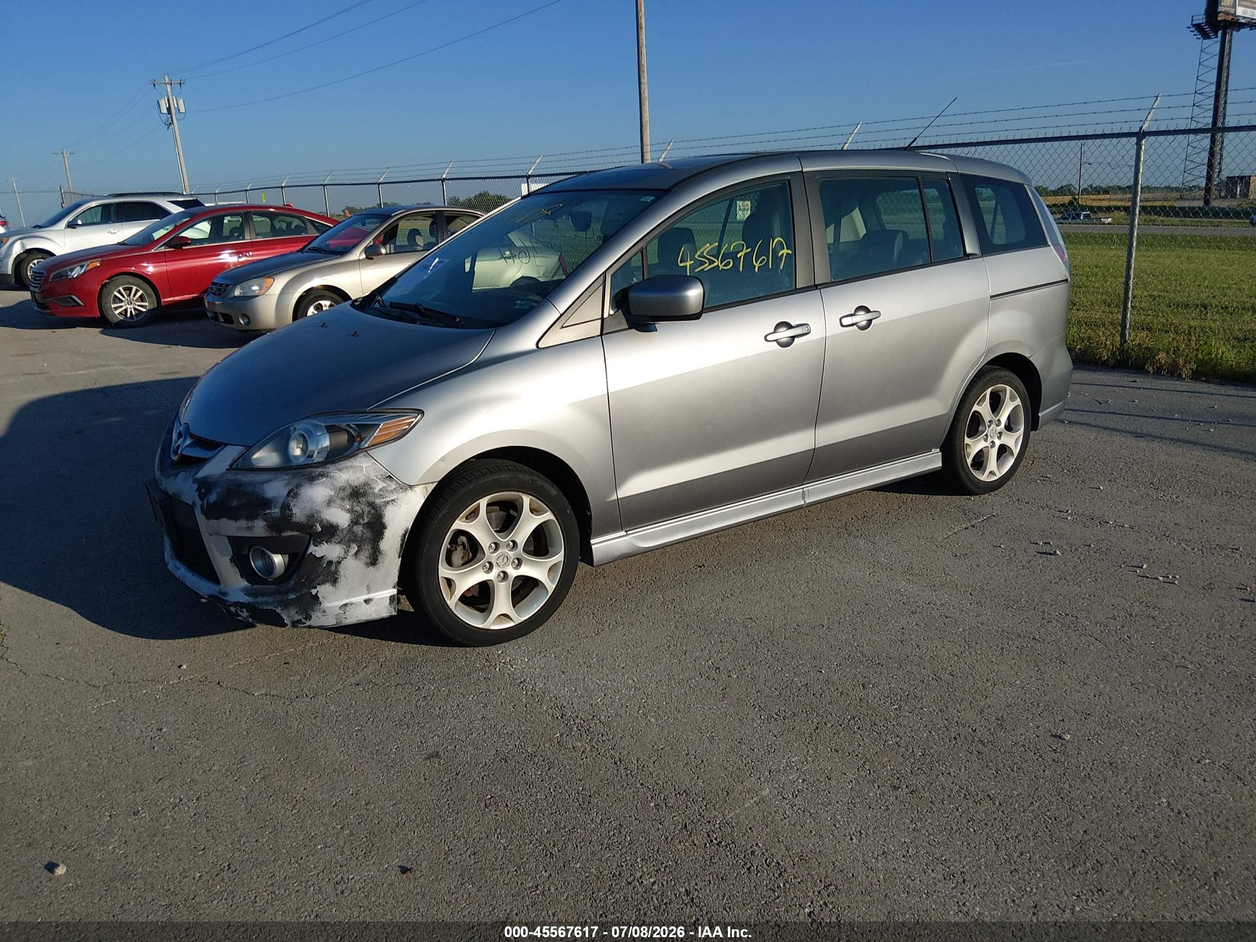 2010 Mazda Mazda5 Grand Touring Silver vin: JM1CR2W31A0384467