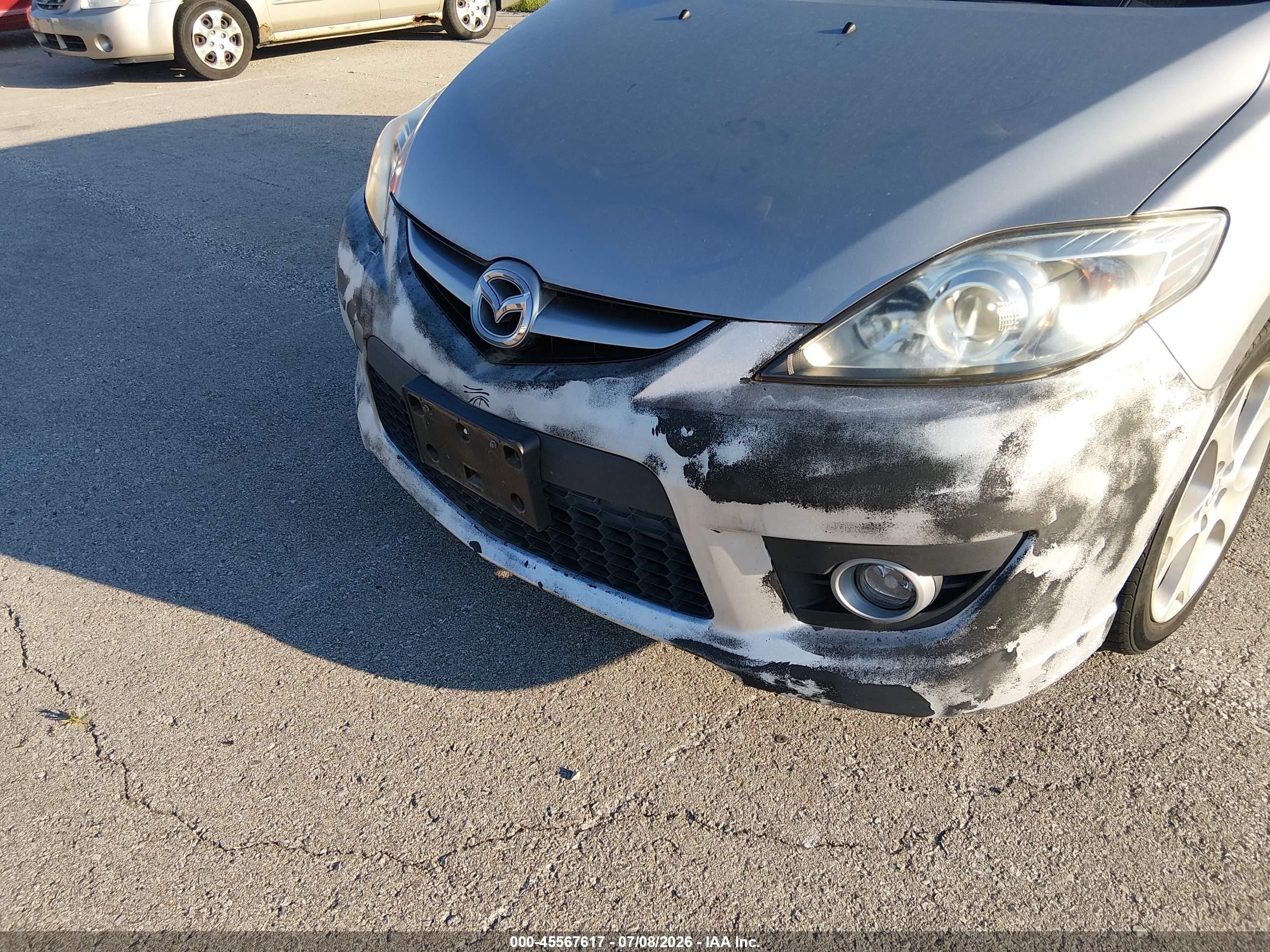 2010 Mazda Mazda5 Grand Touring Silver vin: JM1CR2W31A0384467
