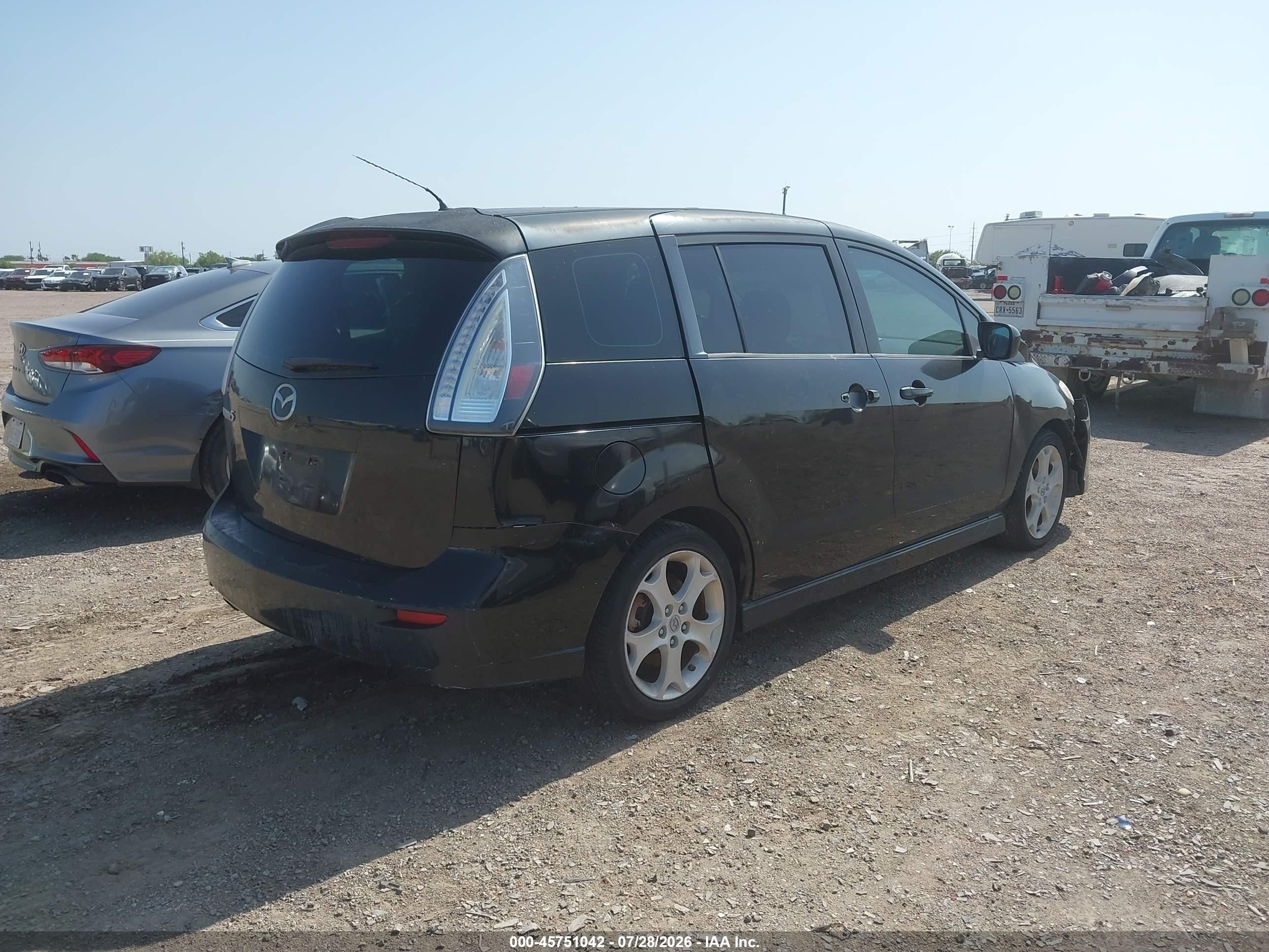 2010 Mazda Mazda5 Touring Black vin: JM1CR2W33A0372501
