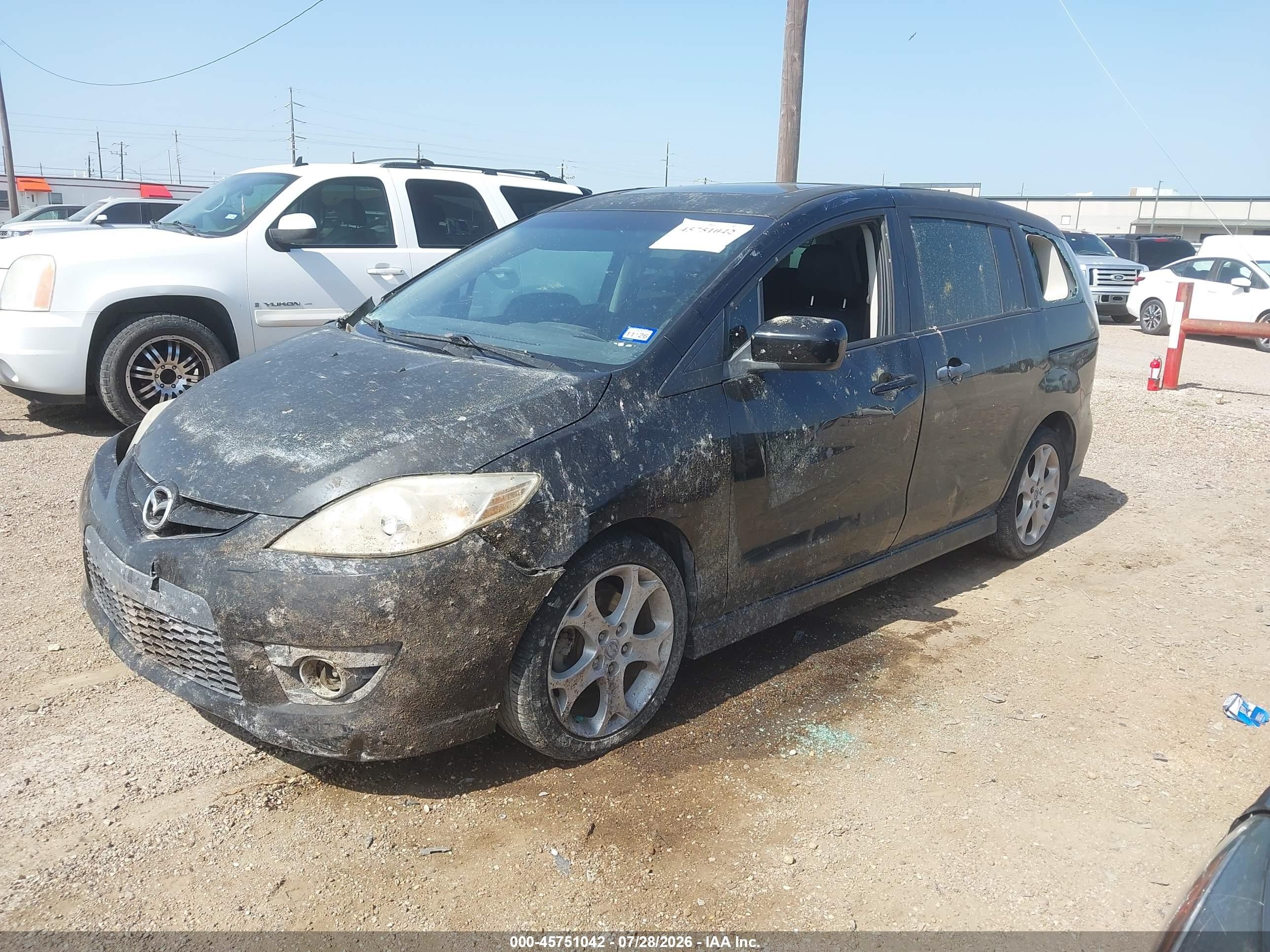 2010 Mazda Mazda5 Touring Black vin: JM1CR2W33A0372501