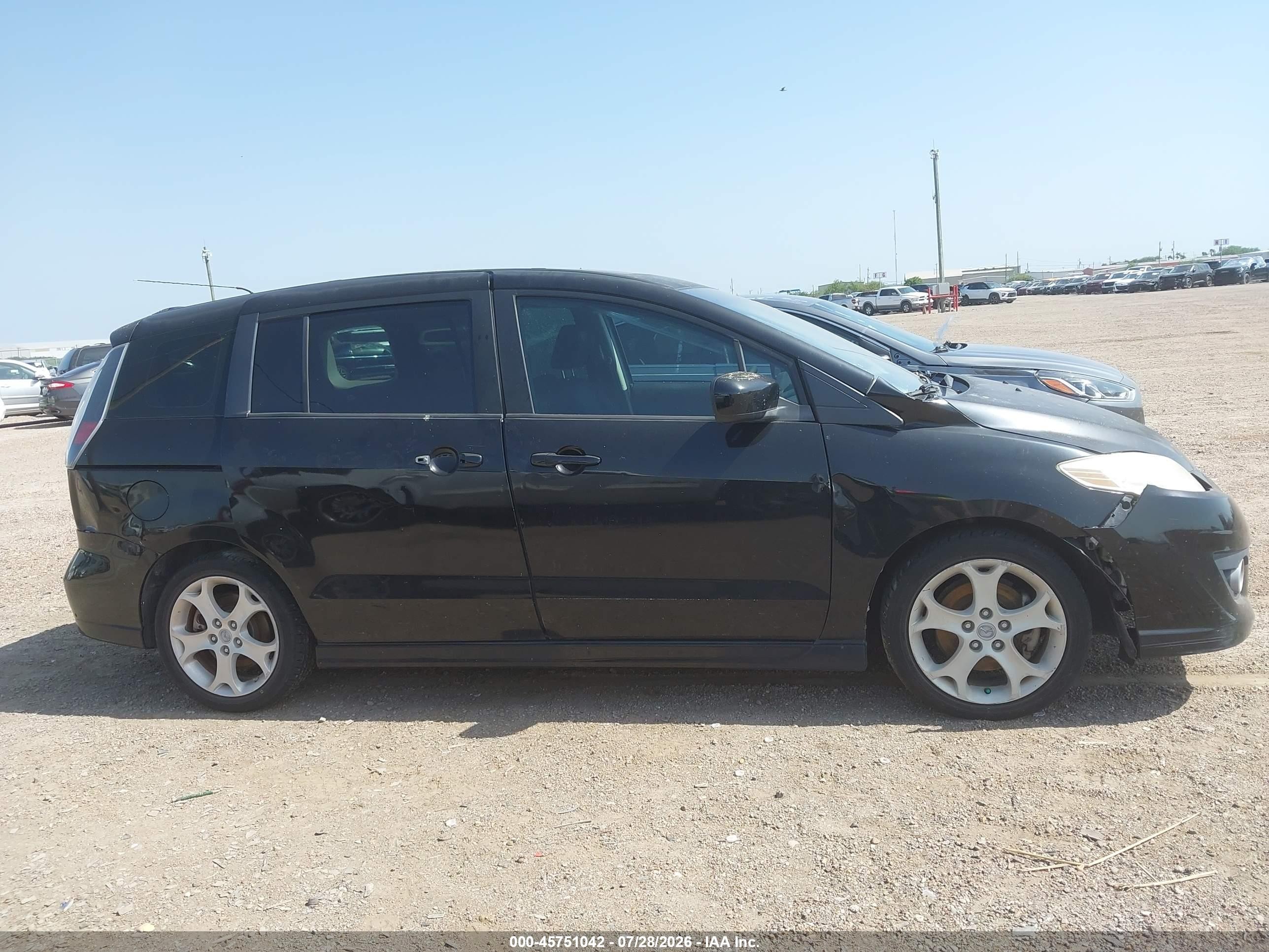 2010 Mazda Mazda5 Touring Black vin: JM1CR2W33A0372501