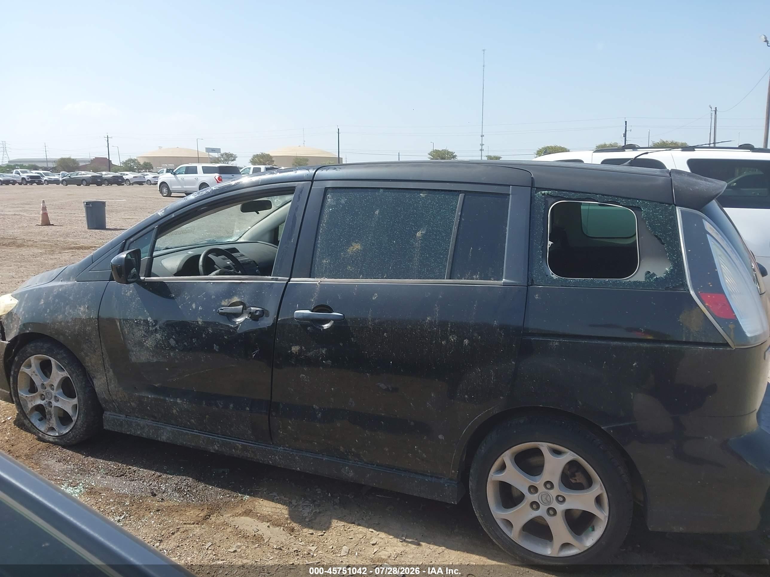 2010 Mazda Mazda5 Touring Black vin: JM1CR2W33A0372501